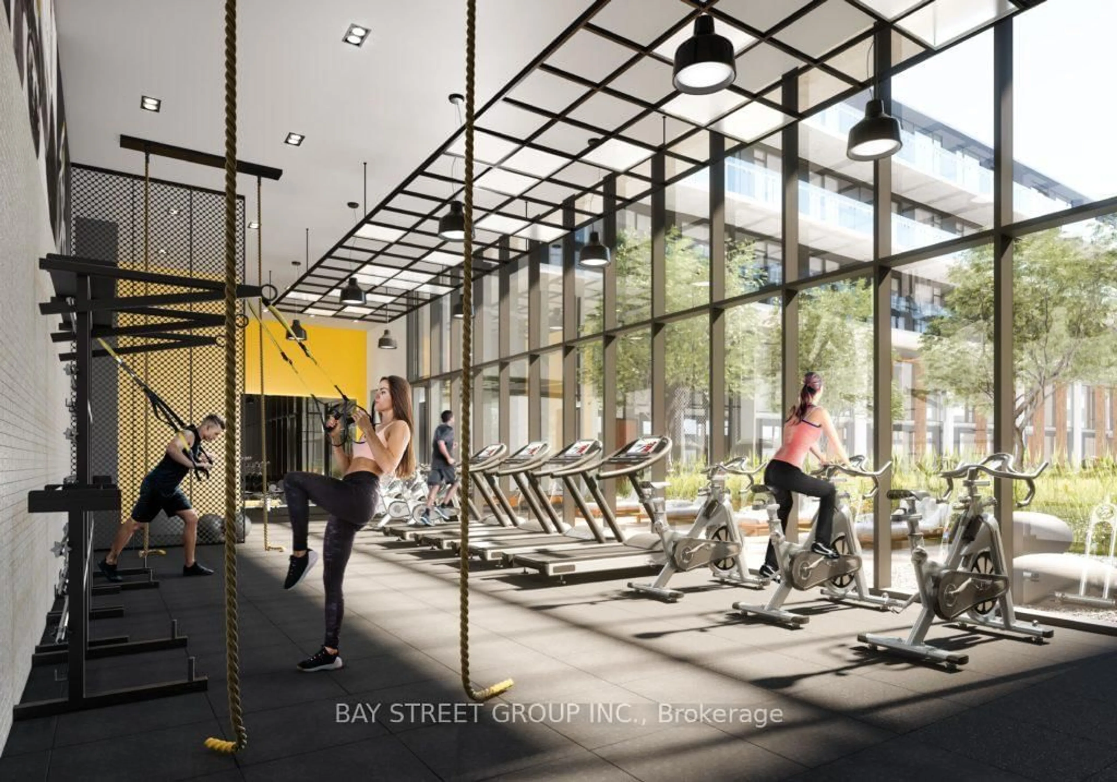 Gym or fitness room for 35 Rolling Mills Rd #N1209, Toronto Ontario M5A 0V6