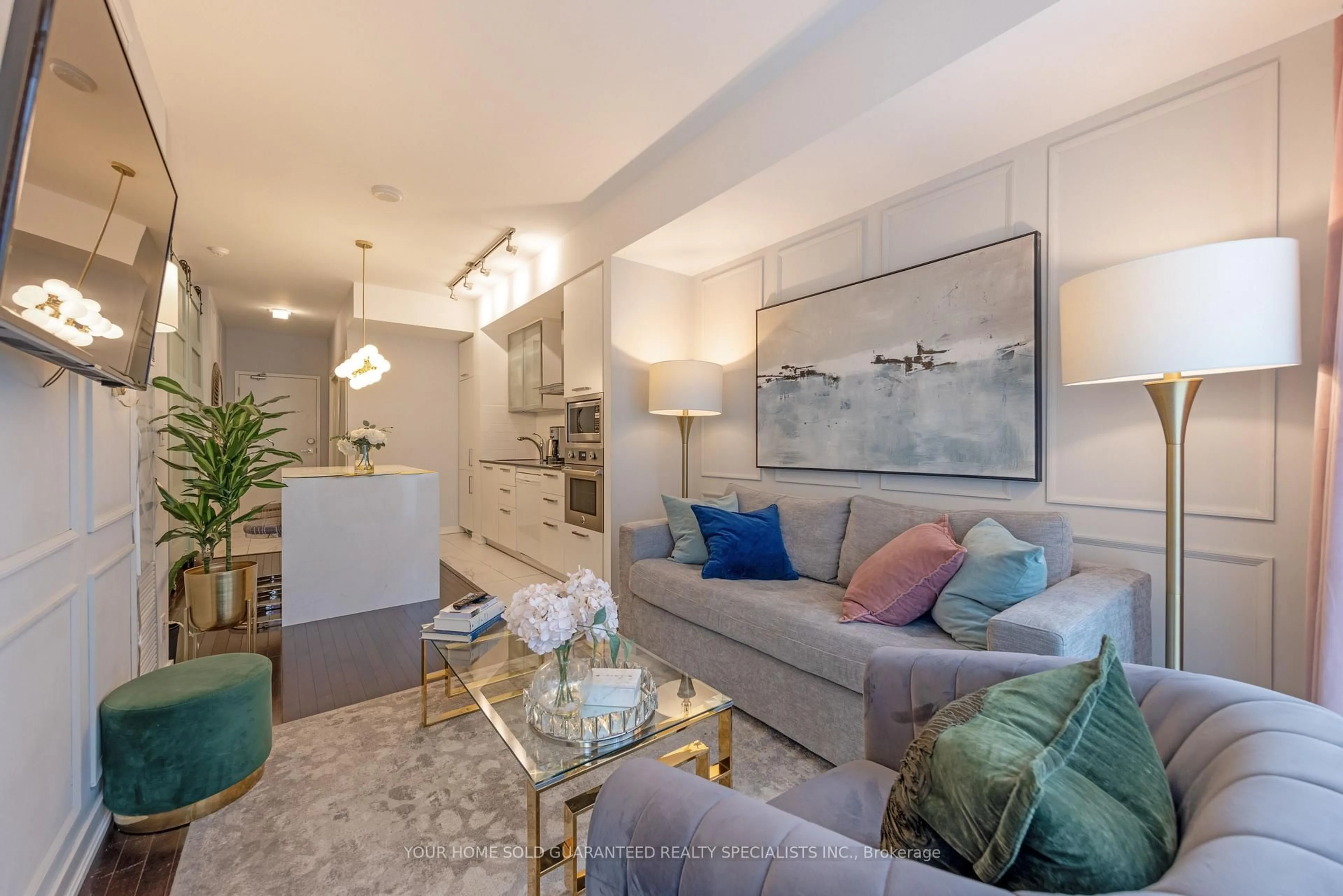 Living room with furniture, unknown for 12 York St #1209, Toronto Ontario M5J 0A9