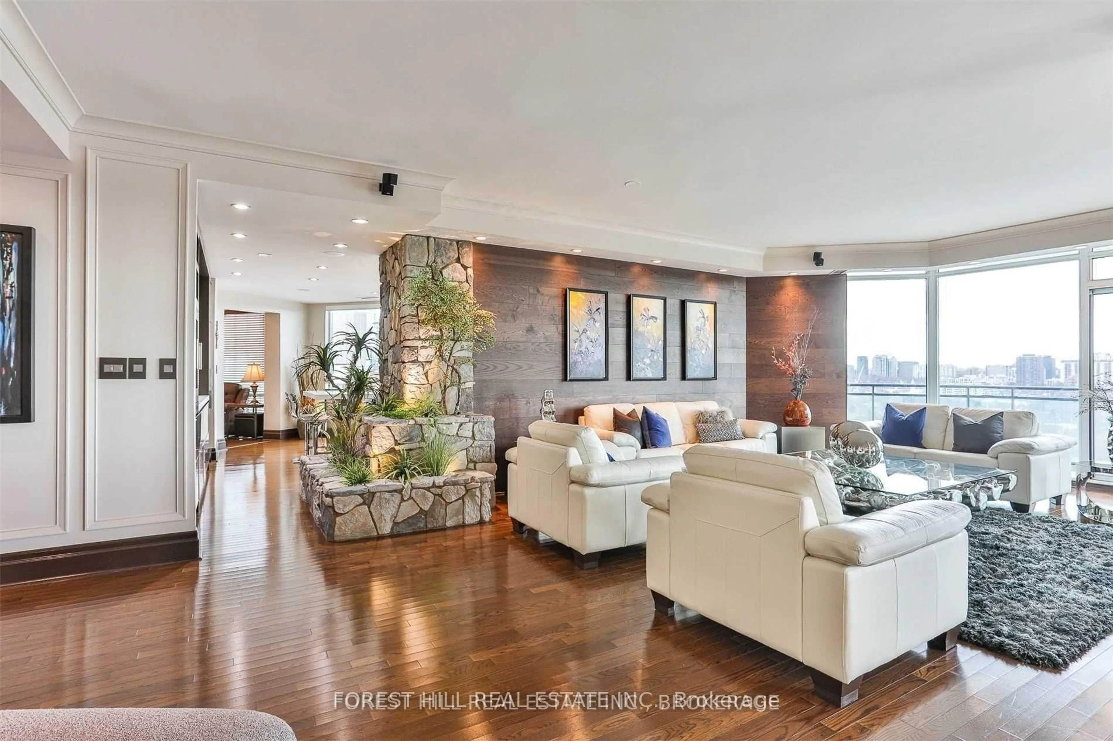Living room with furniture, unknown for 300 Bloor St #2701, Toronto Ontario M4W 3Y2