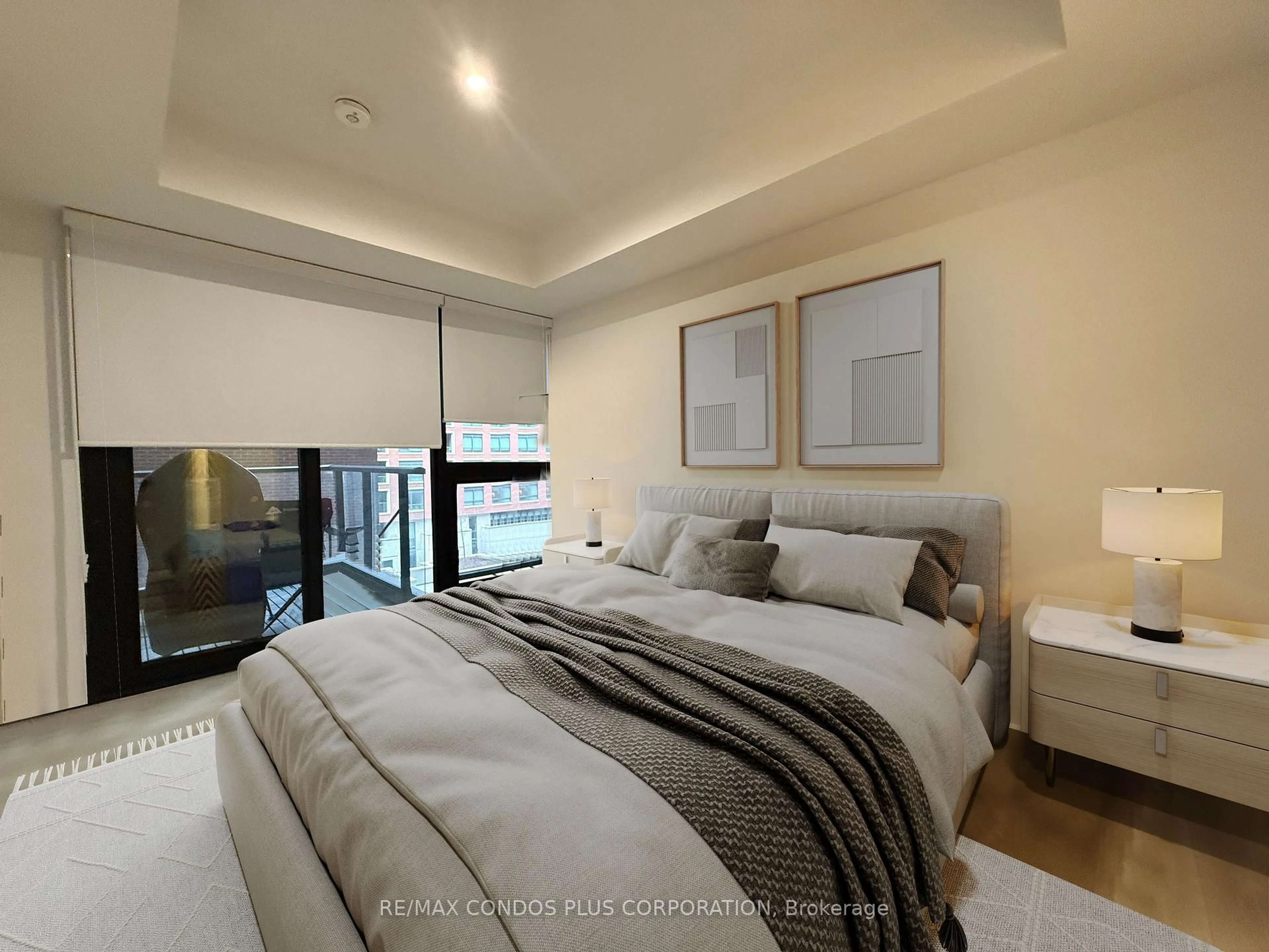 Bedroom with bed, unknown for 33 Frederick Todd Way #430, Toronto Ontario M4G 0C9