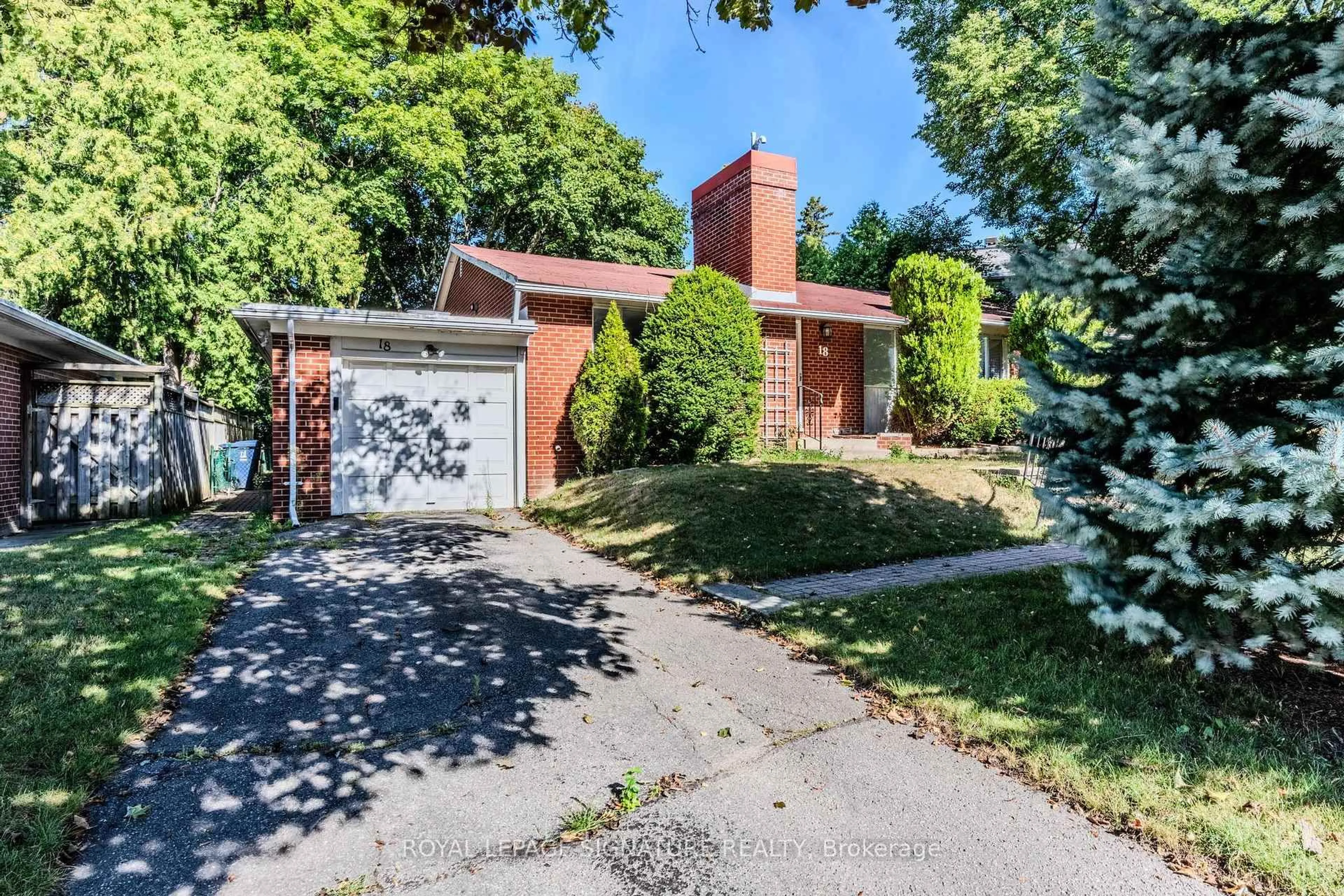 Home with brick exterior material, street for 18 Greengate Rd, Toronto Ontario M3B 1E8