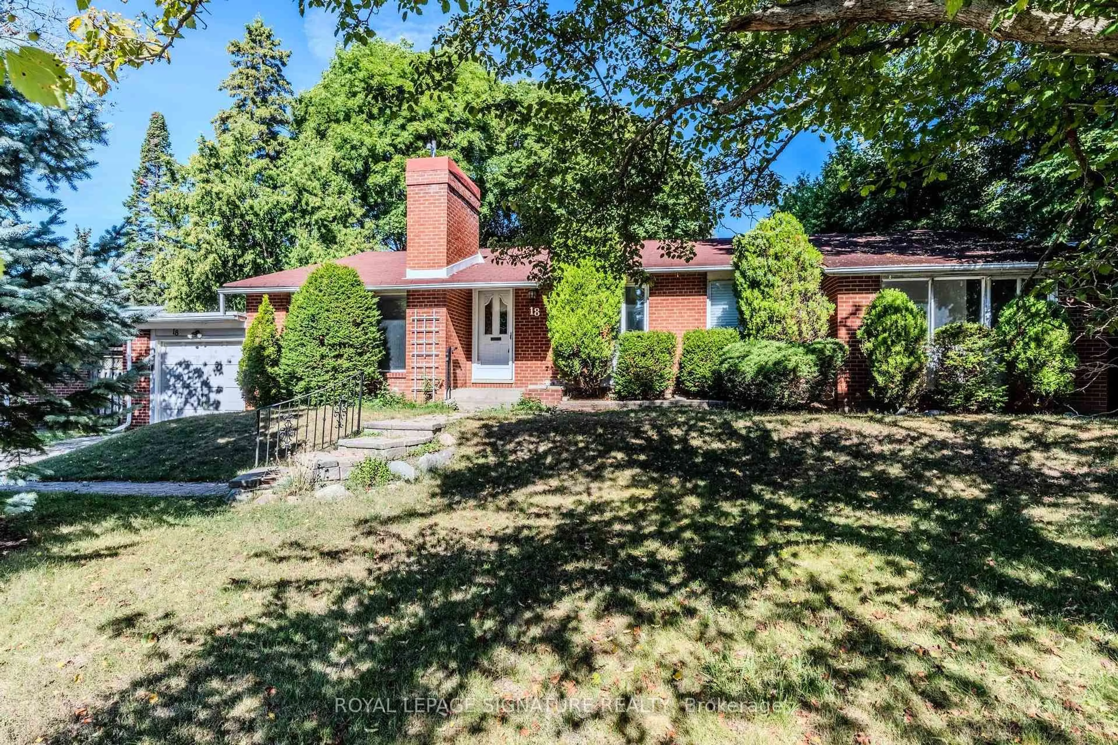 Home with brick exterior material, street for 18 Greengate Rd, Toronto Ontario M3B 1E8