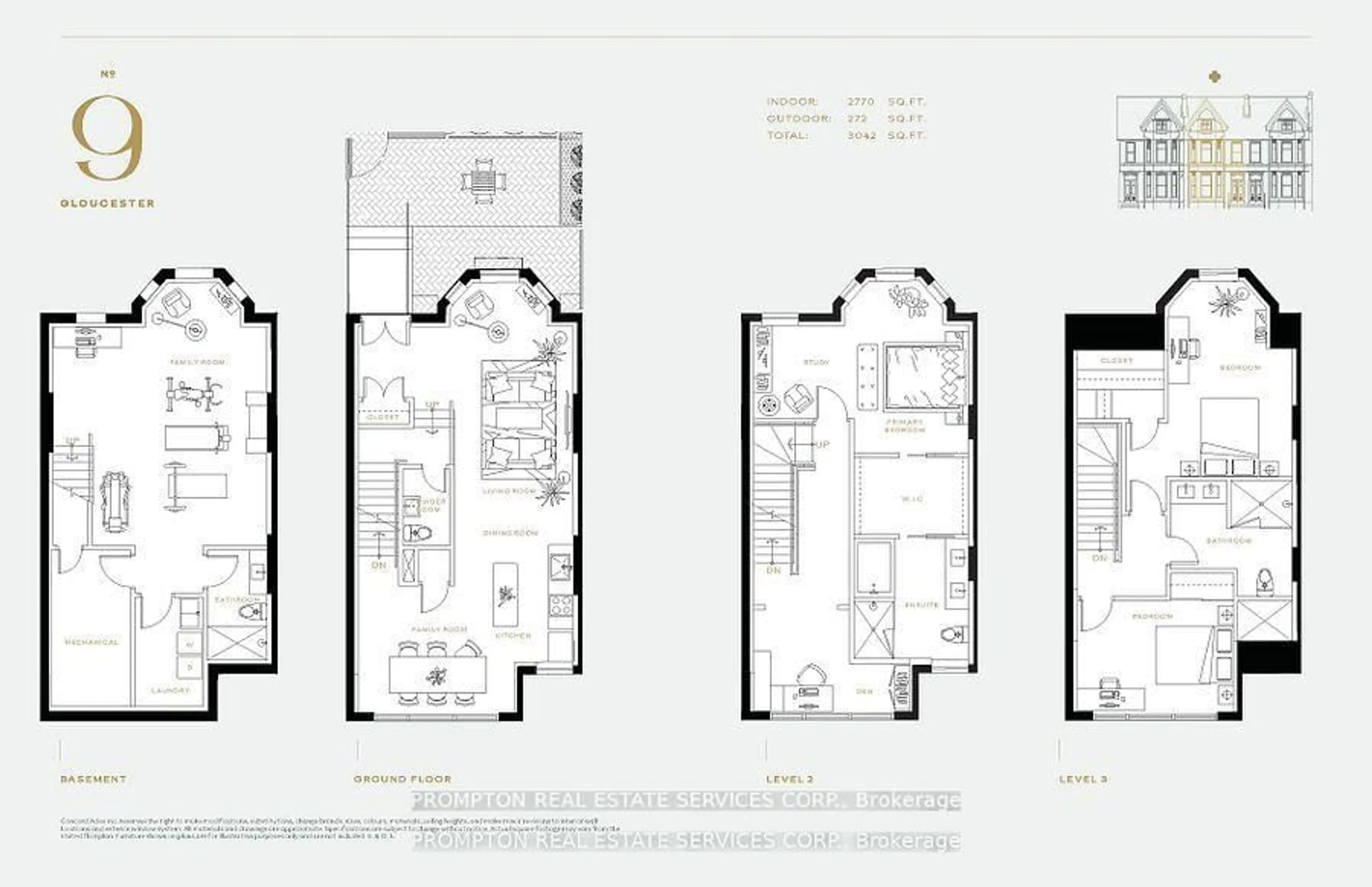 Floor plan for 9 Gloucester St, Toronto Ontario M4Y 1L8