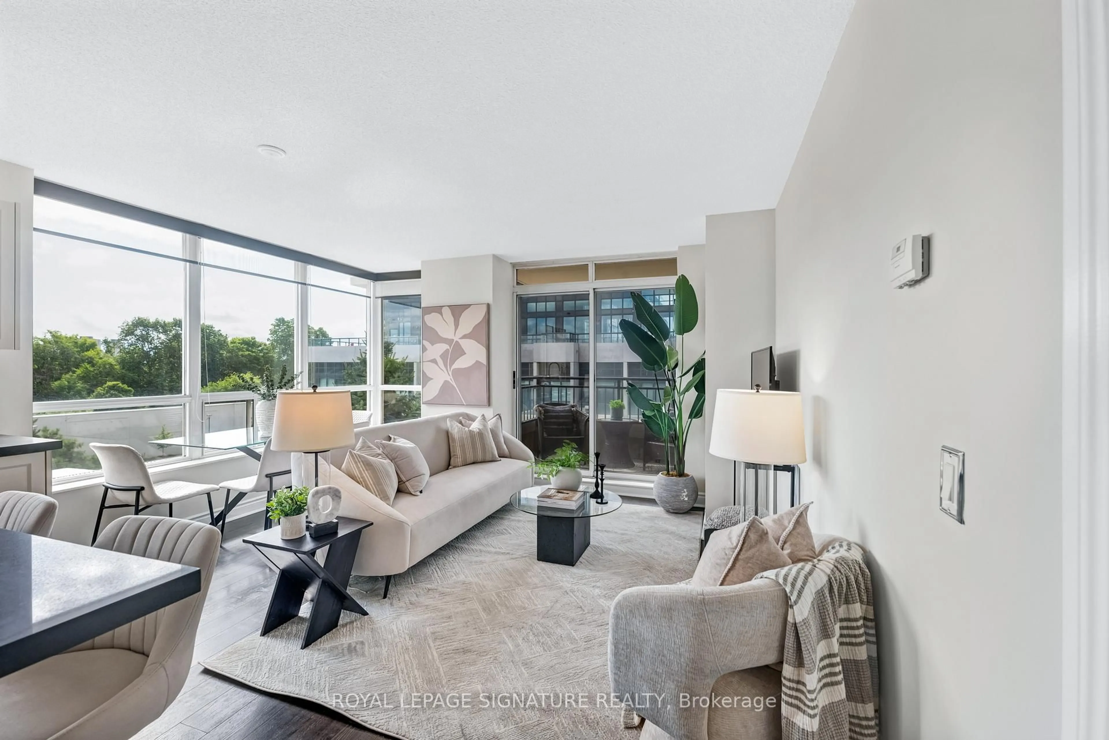 Living room with furniture, unknown for 1103 Leslie St #403, Toronto Ontario M3C 4G8