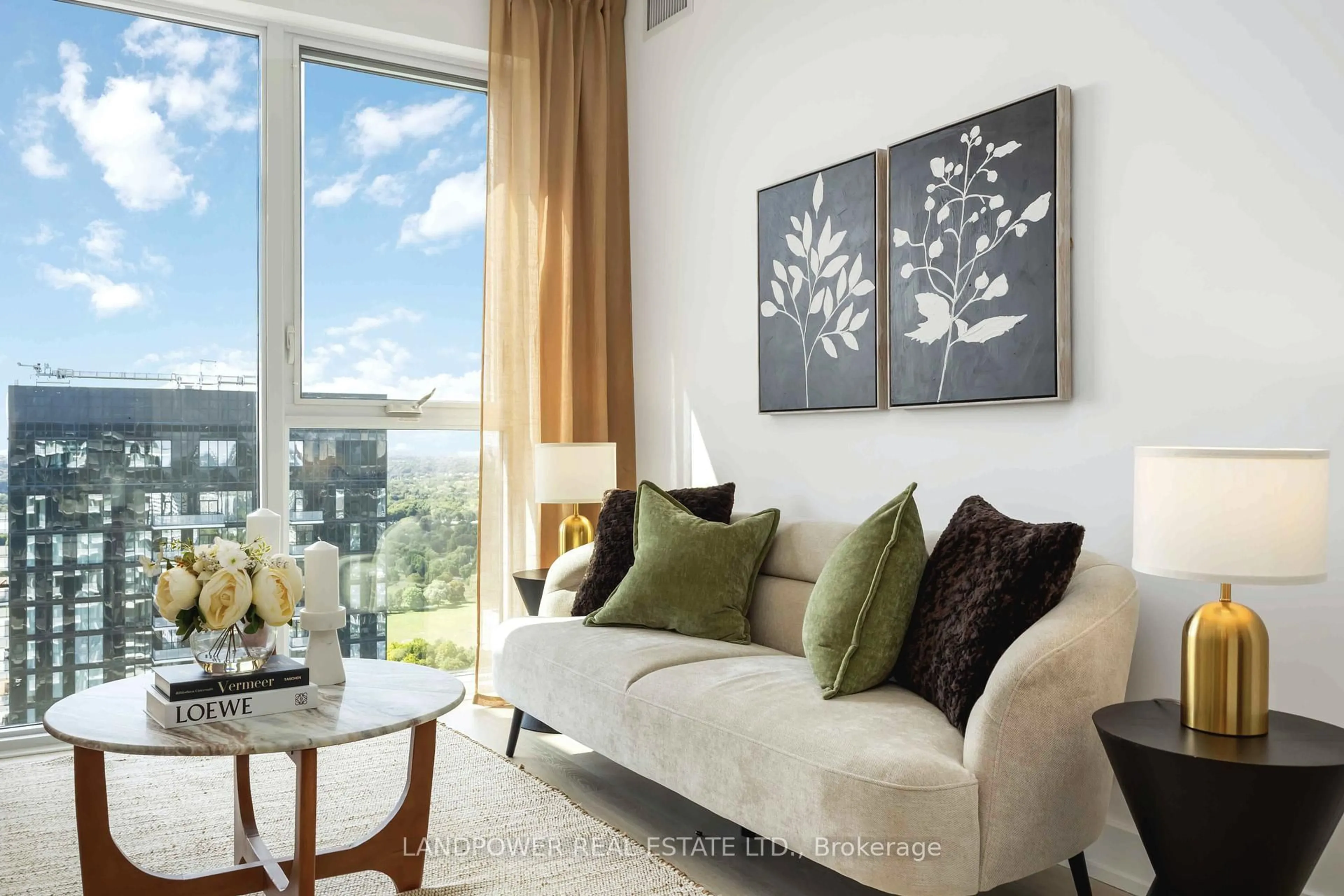 Living room with furniture, unknown for 30 Inn On The Park Dr #4311, Toronto Ontario M3C 0P7