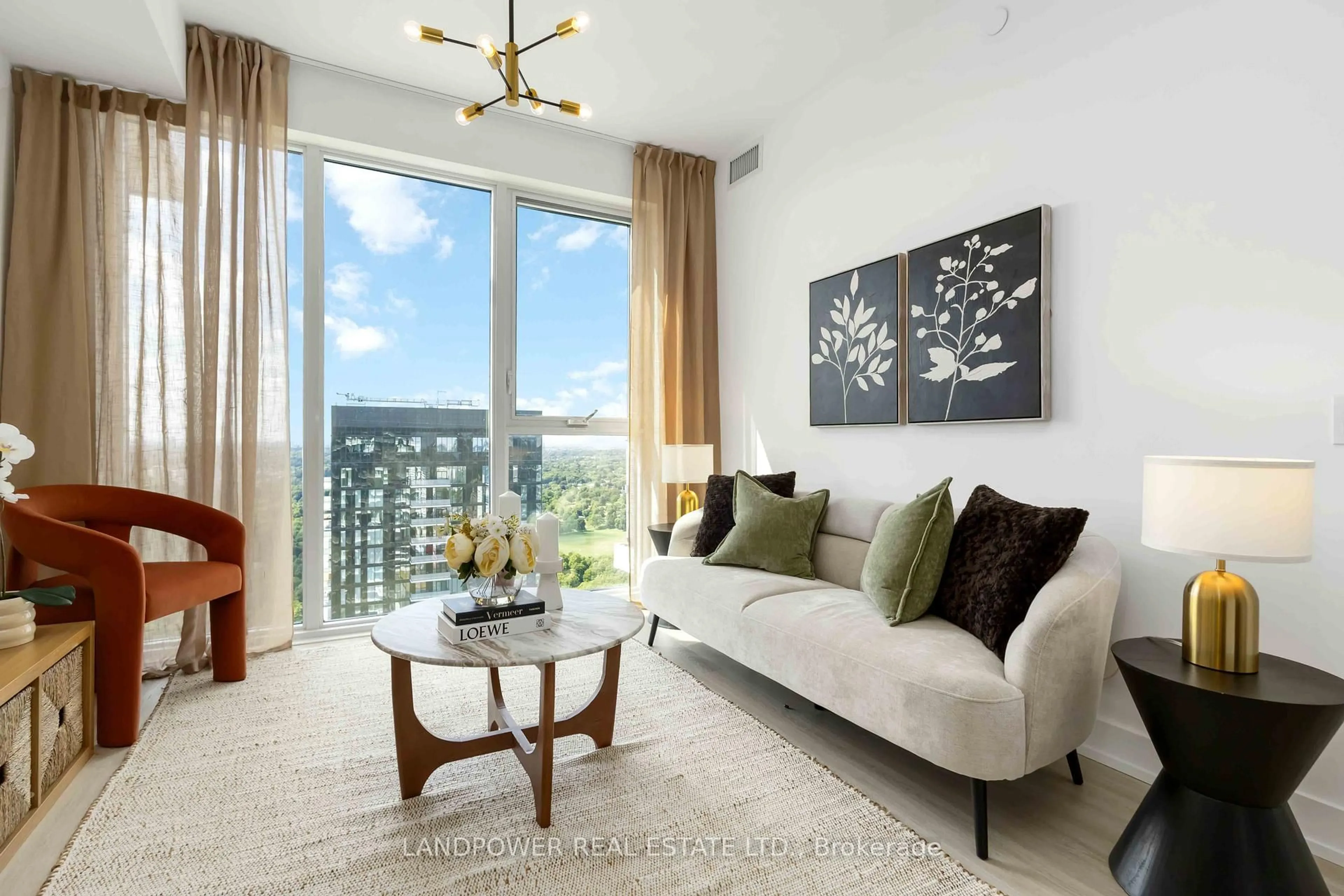 Living room with furniture, unknown for 30 Inn On The Park Dr #4311, Toronto Ontario M3C 0P7