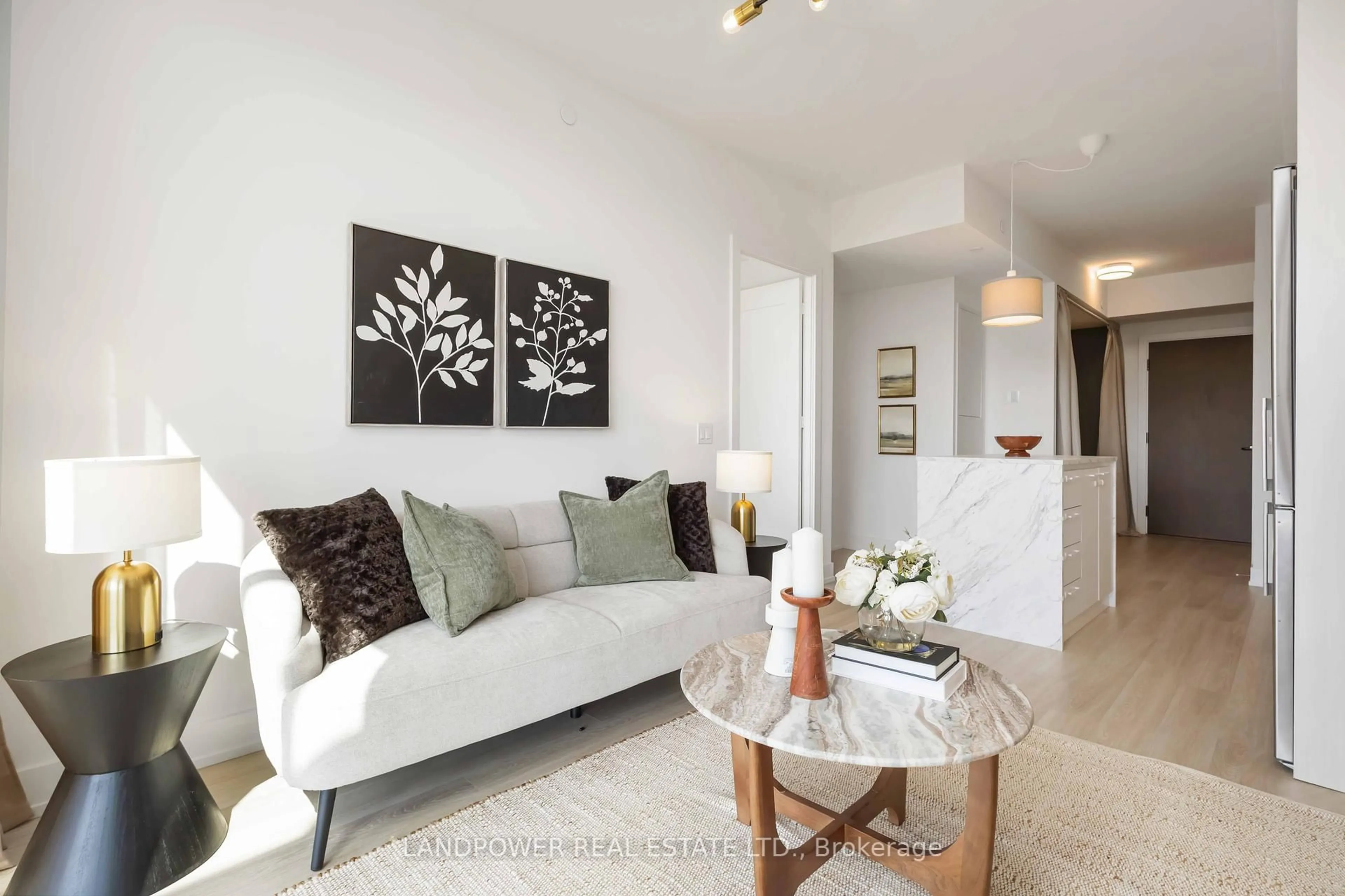 Living room with furniture, unknown for 30 Inn On The Park Dr #4311, Toronto Ontario M3C 0P7