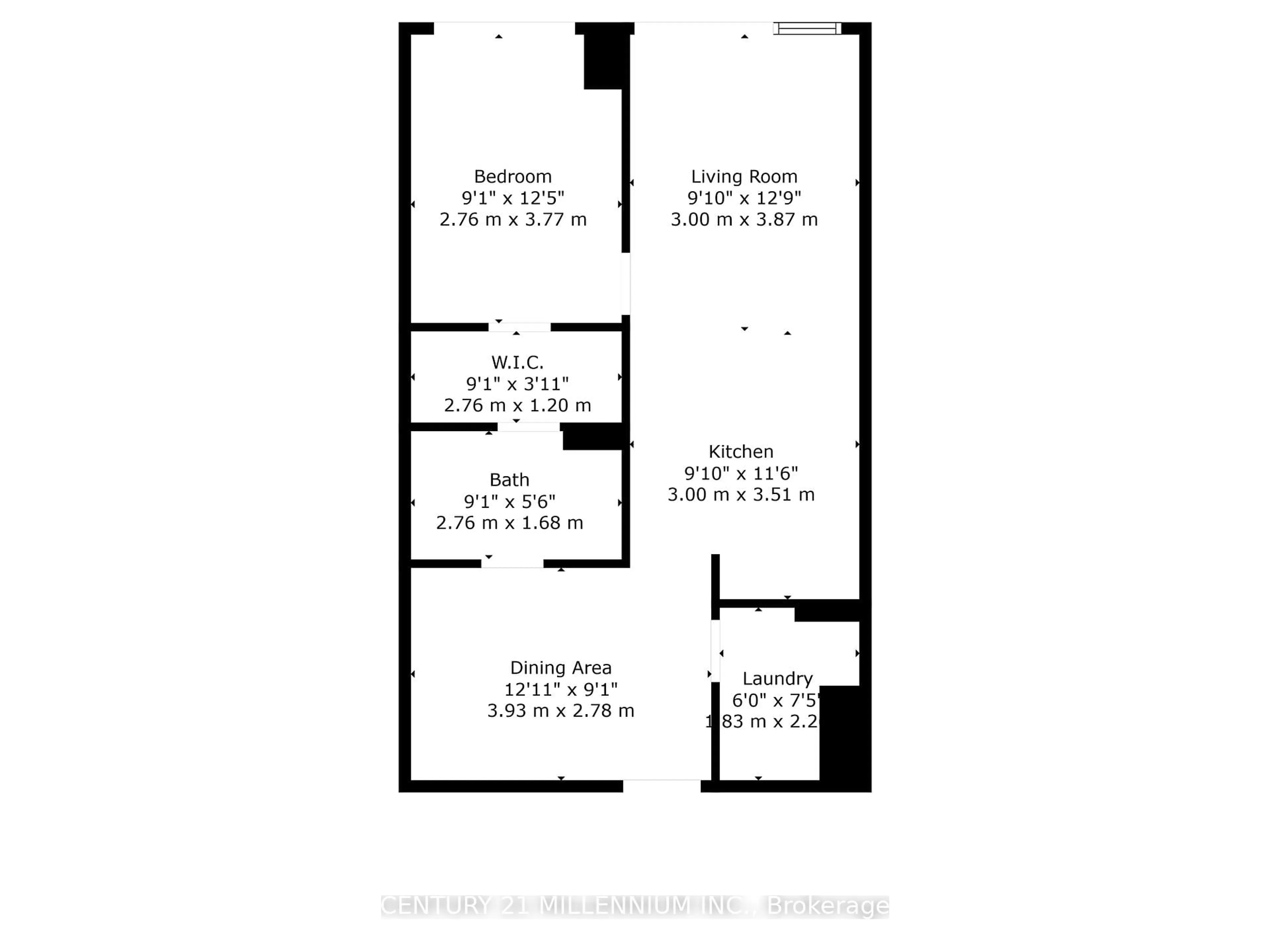 Floor plan for 565 Wilson Ave #513, Toronto Ontario M3H 0C6