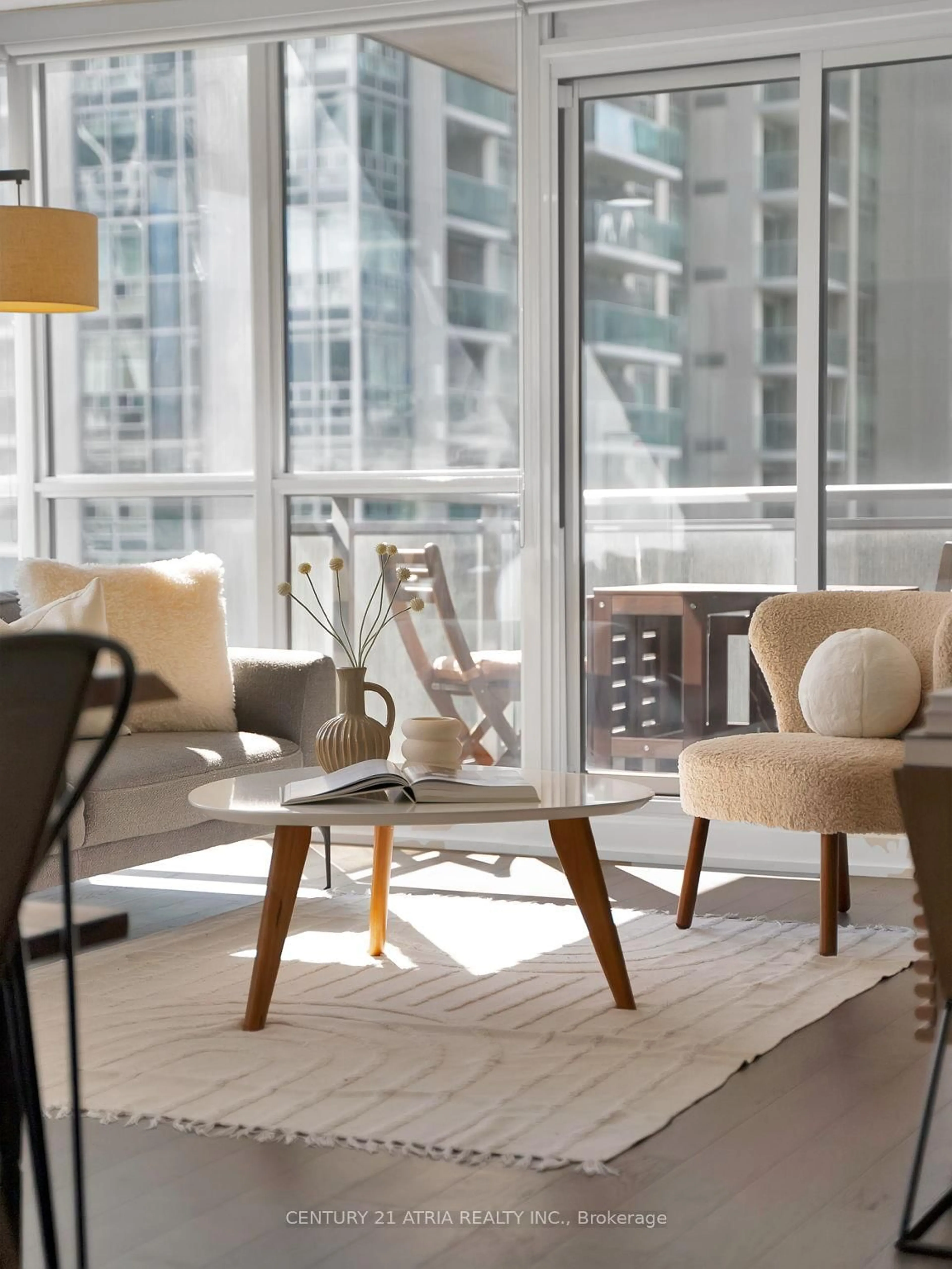 Living room with furniture, unknown for 23 Sheppard Ave #609, Toronto Ontario M2N 2Z8