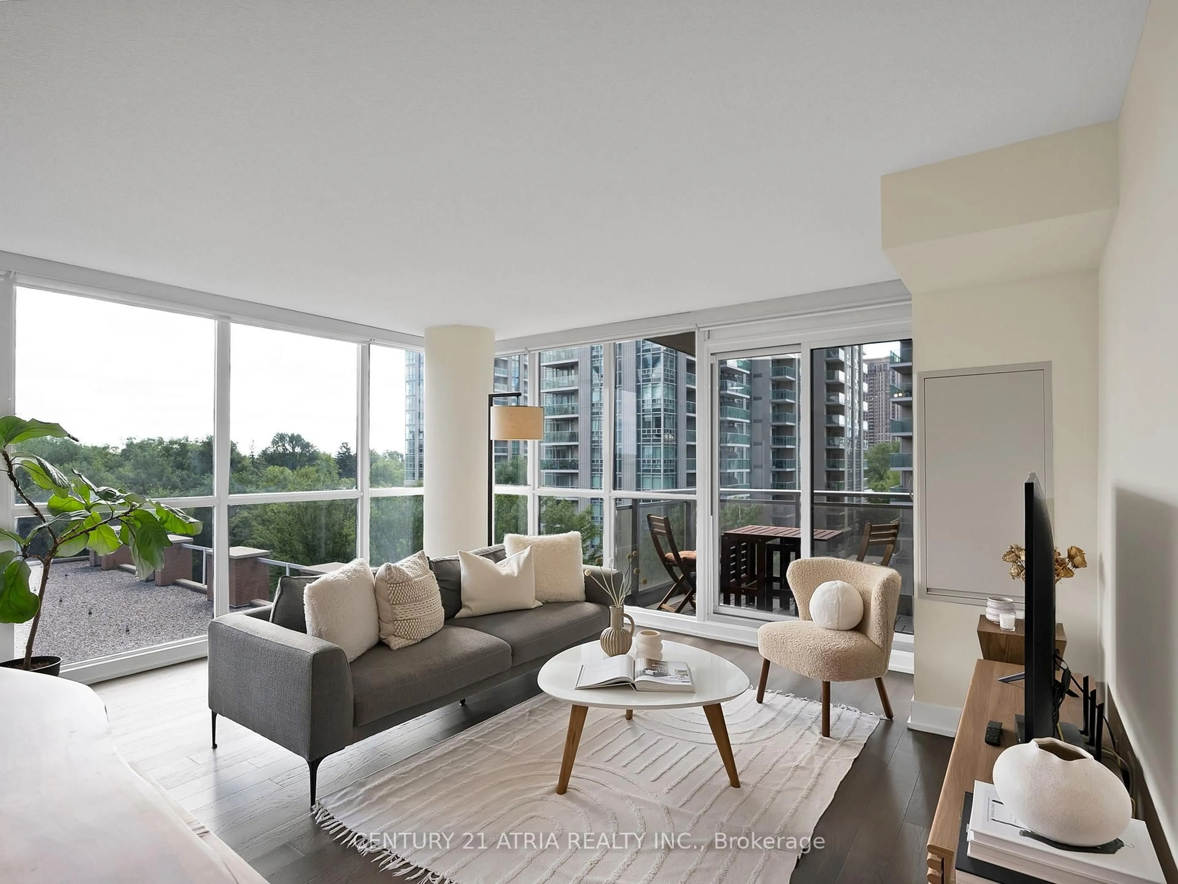 Living room with furniture, unknown for 23 Sheppard Ave #609, Toronto Ontario M2N 2Z8