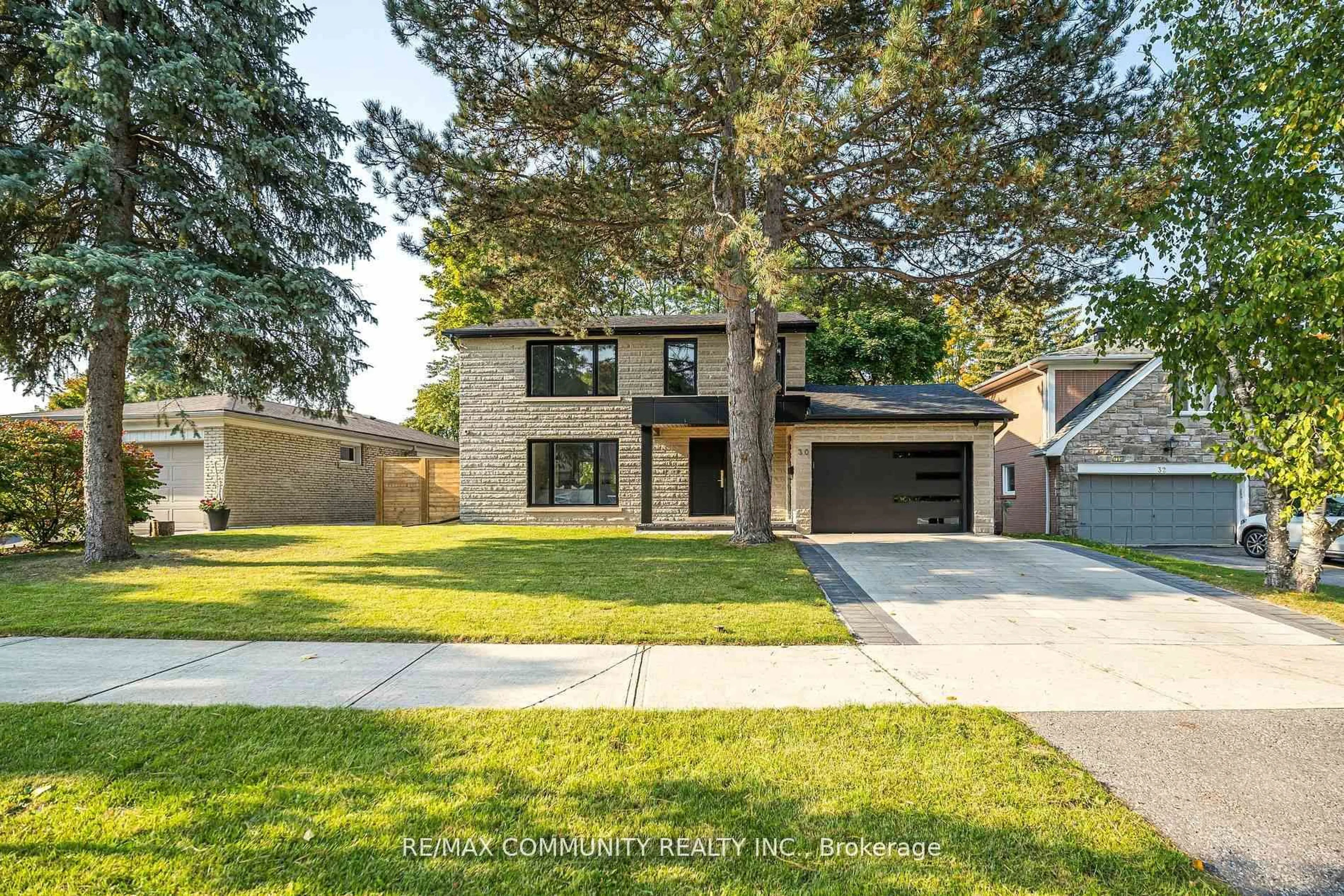 Home with brick exterior material, street for 30 Kellythorne Dr, Toronto Ontario M3A 2L4