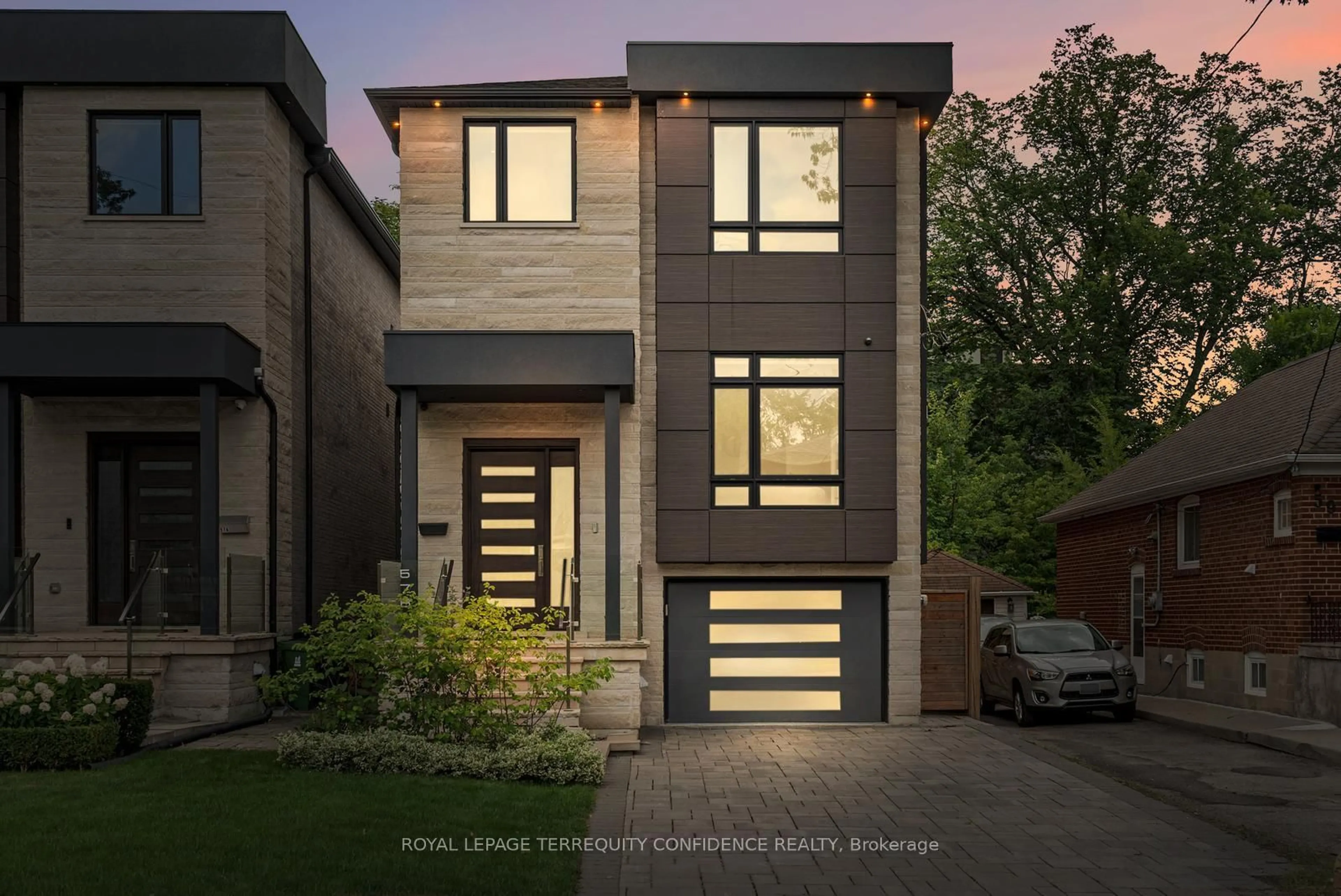 Home with brick exterior material, street for 57B Horsham Ave, Toronto Ontario M2N 1Z8