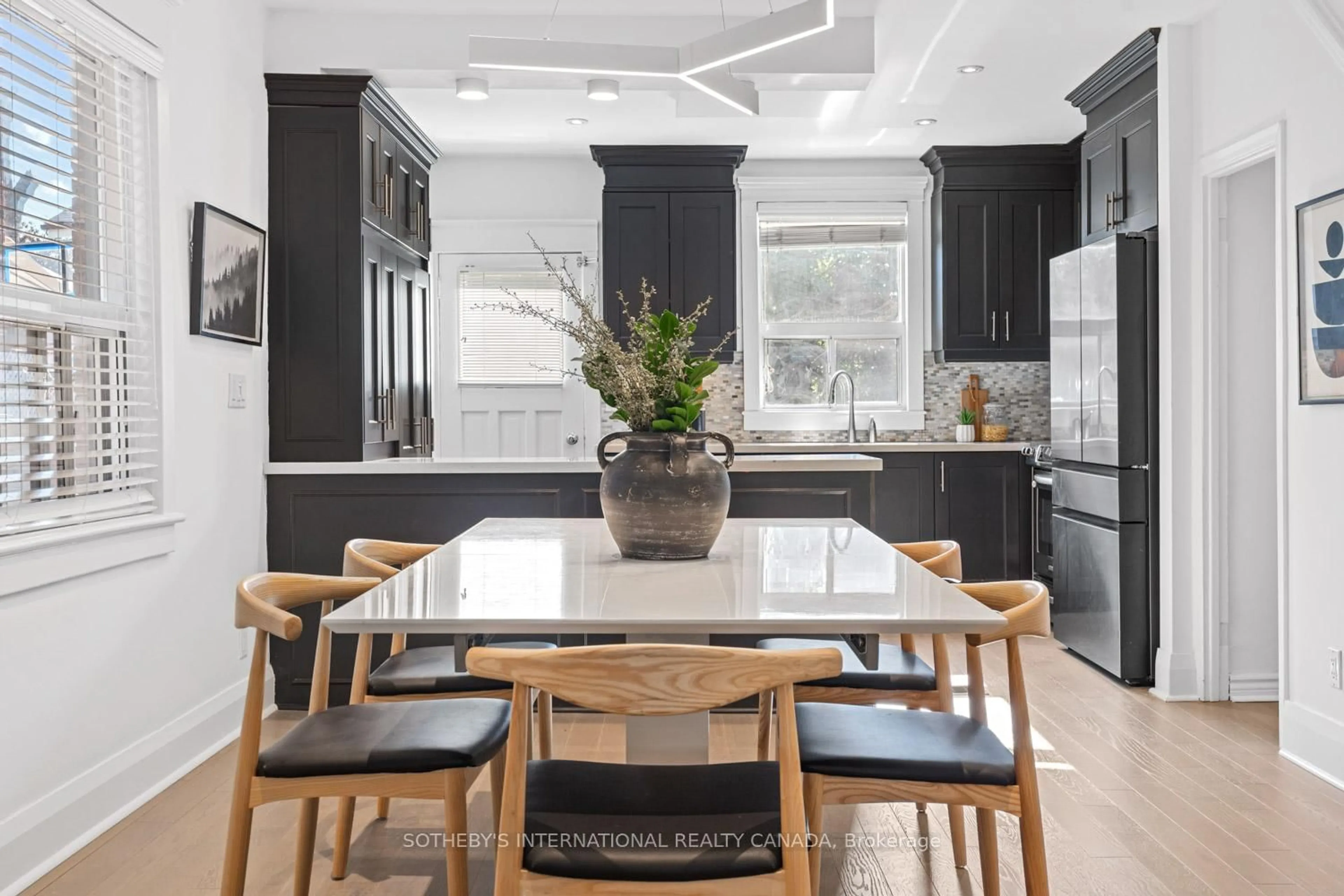 Contemporary kitchen, ceramic/tile floor for 202 Arlington Ave, Toronto Ontario M6C 2Z5