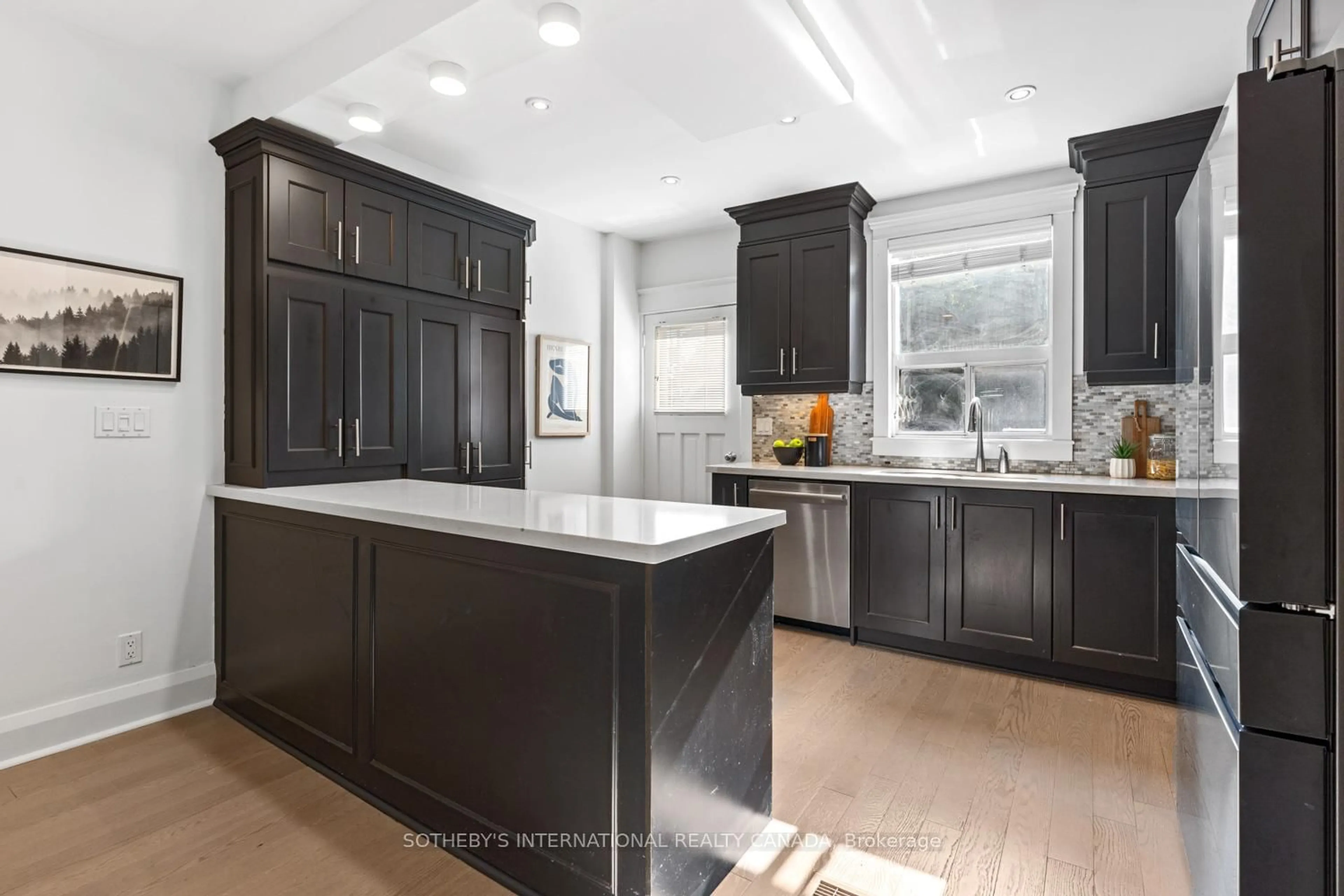 Contemporary kitchen, ceramic/tile floor for 202 Arlington Ave, Toronto Ontario M6C 2Z5