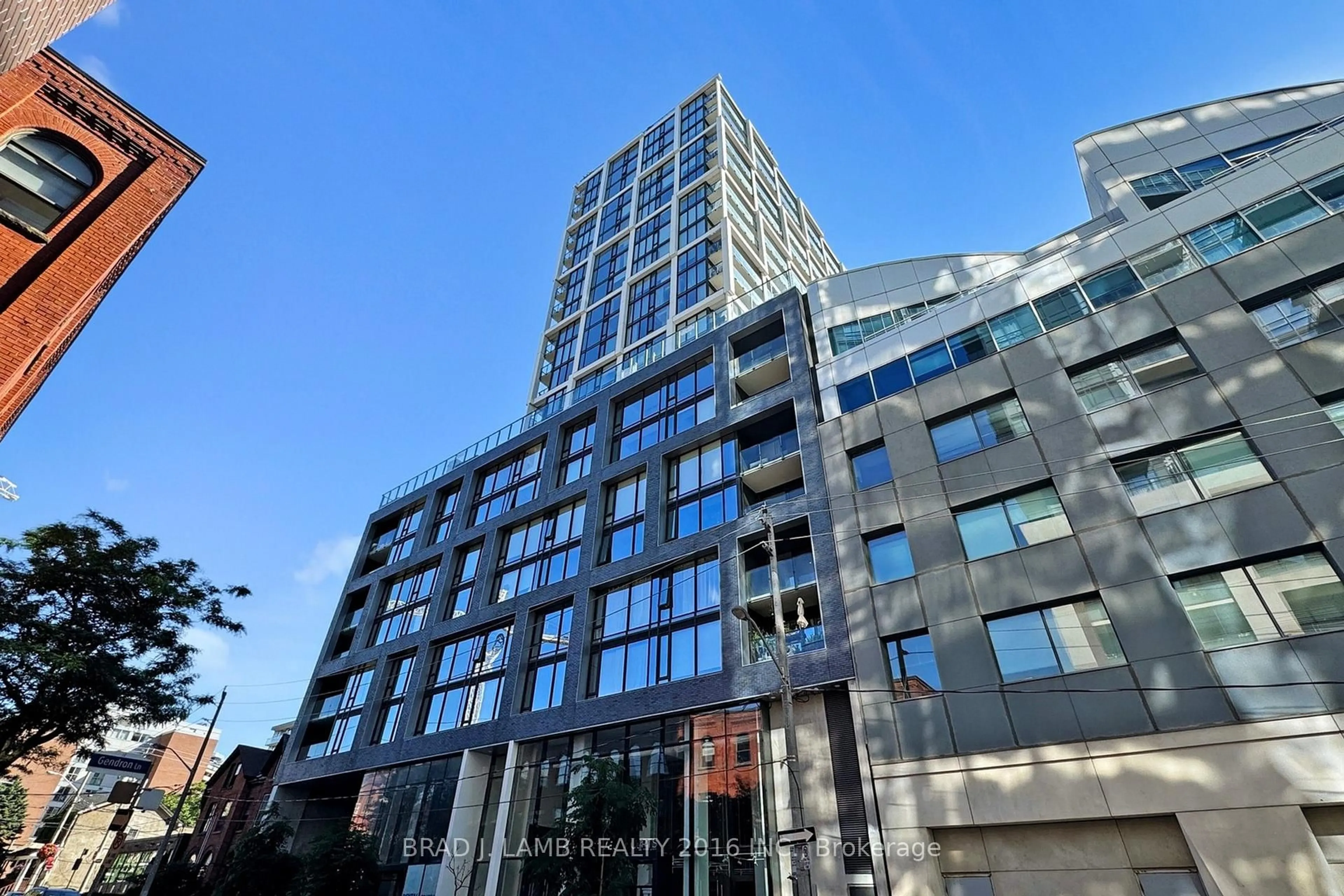A pic from outside/outdoor area/front of a property/back of a property/a pic from drone, building for 55 Ontario St #101, Toronto Ontario M5A 0T8