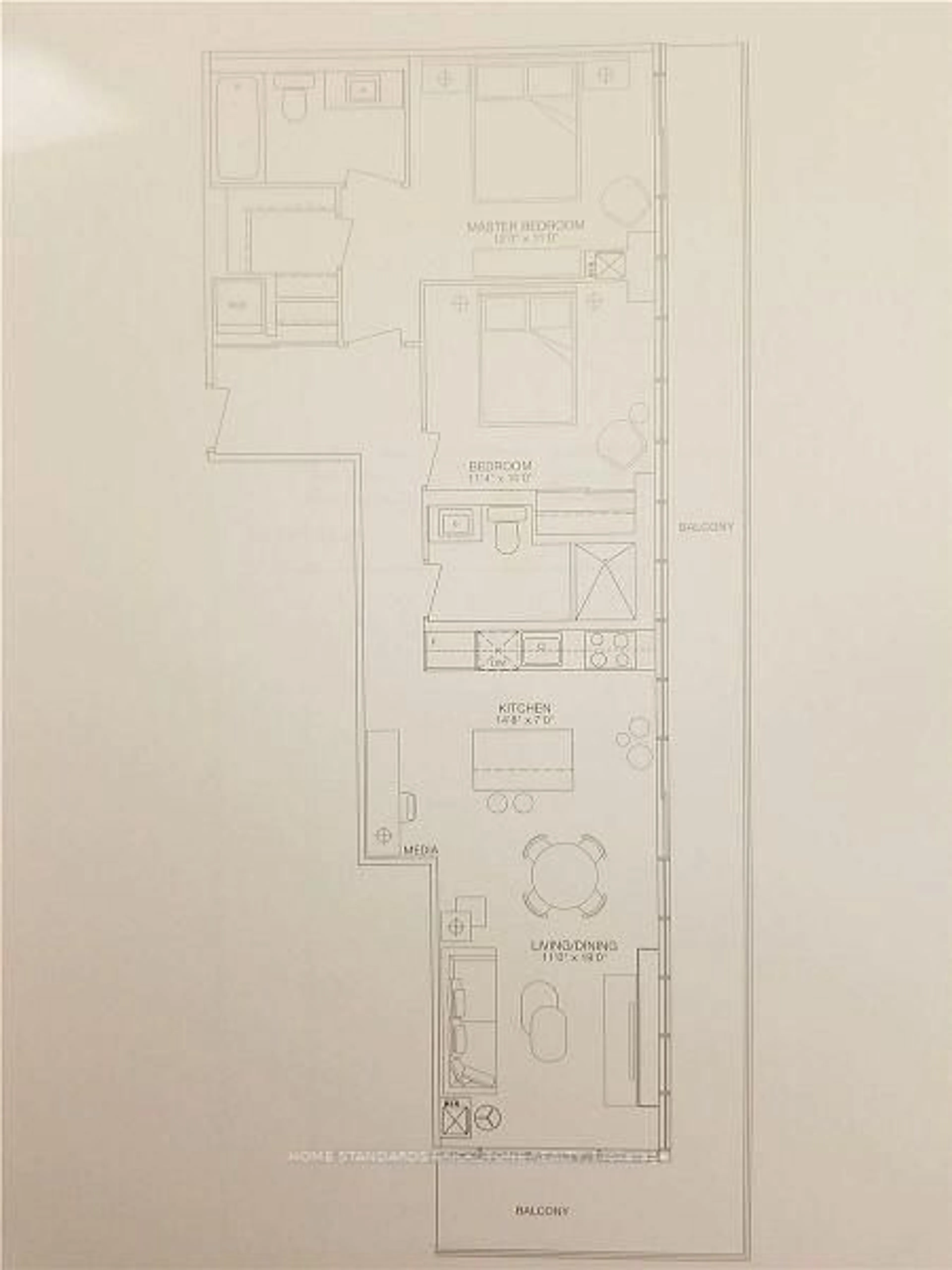 Floor plan for 200 Bloor St #605, Toronto Ontario M5S 0B1