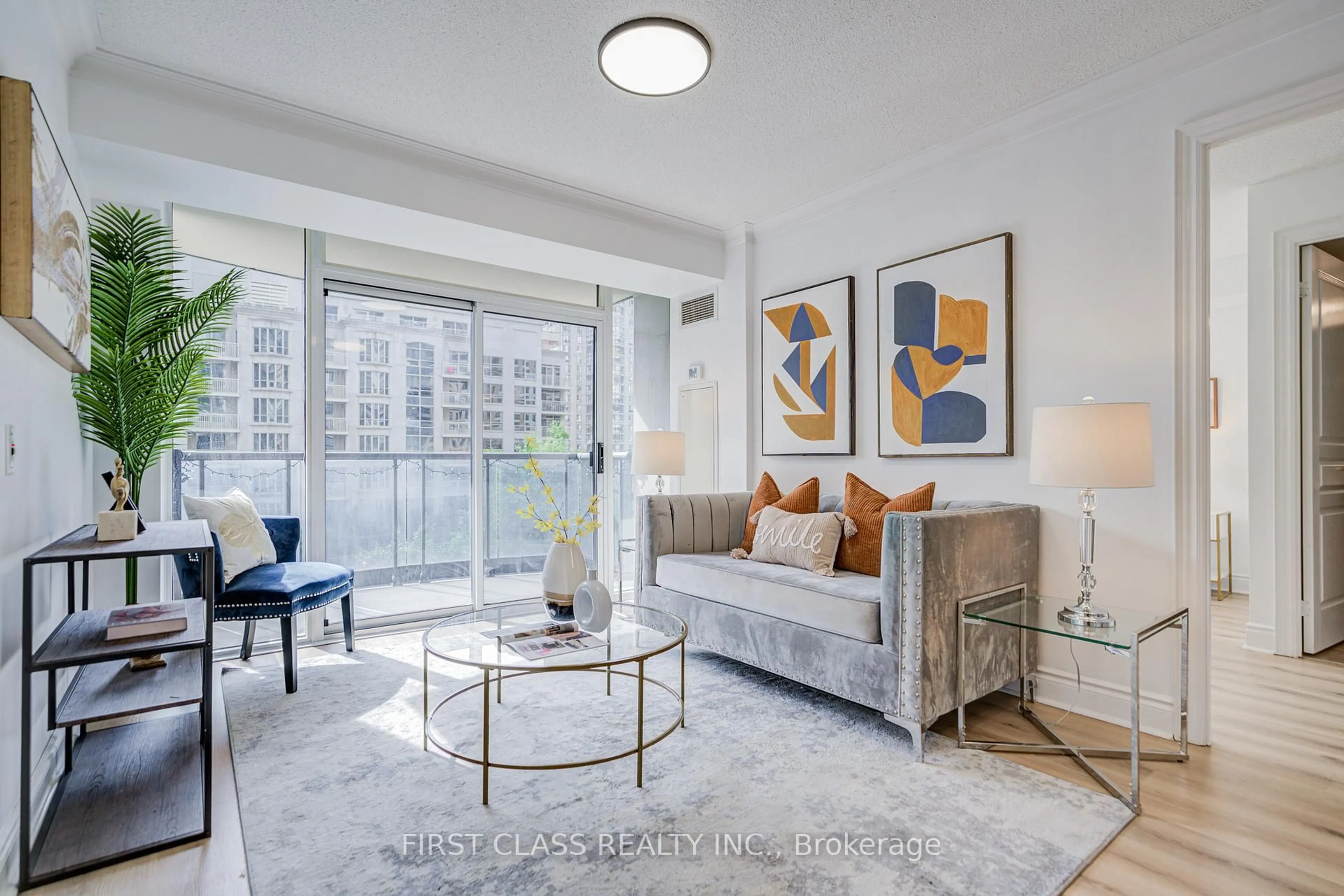 Living room with furniture, unknown for 10 Northtown Way #408, Toronto Ontario M2N 7L4