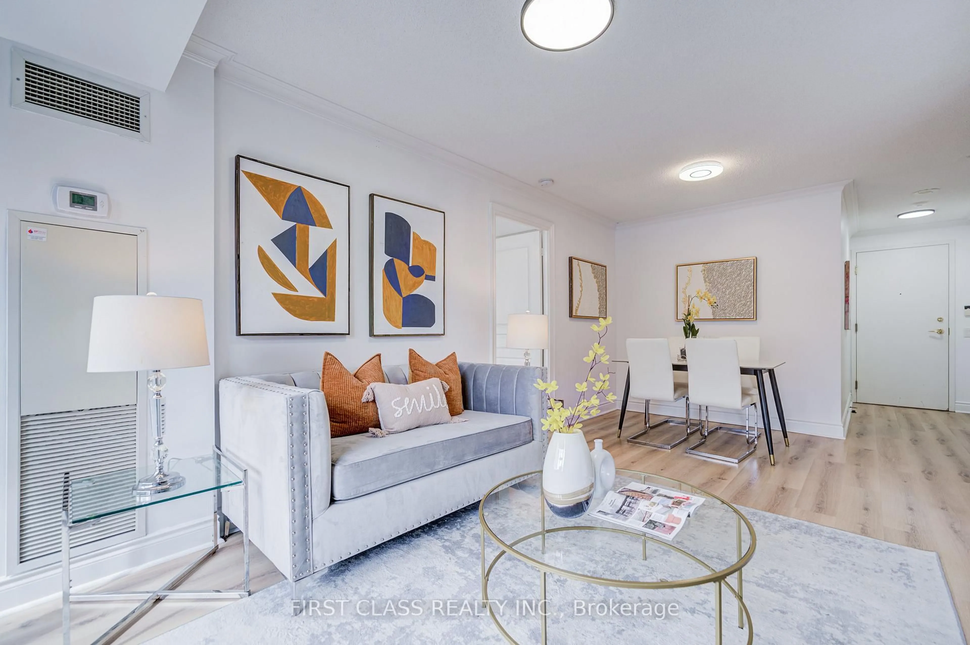 Living room with furniture, unknown for 10 Northtown Way #408, Toronto Ontario M2N 7L4