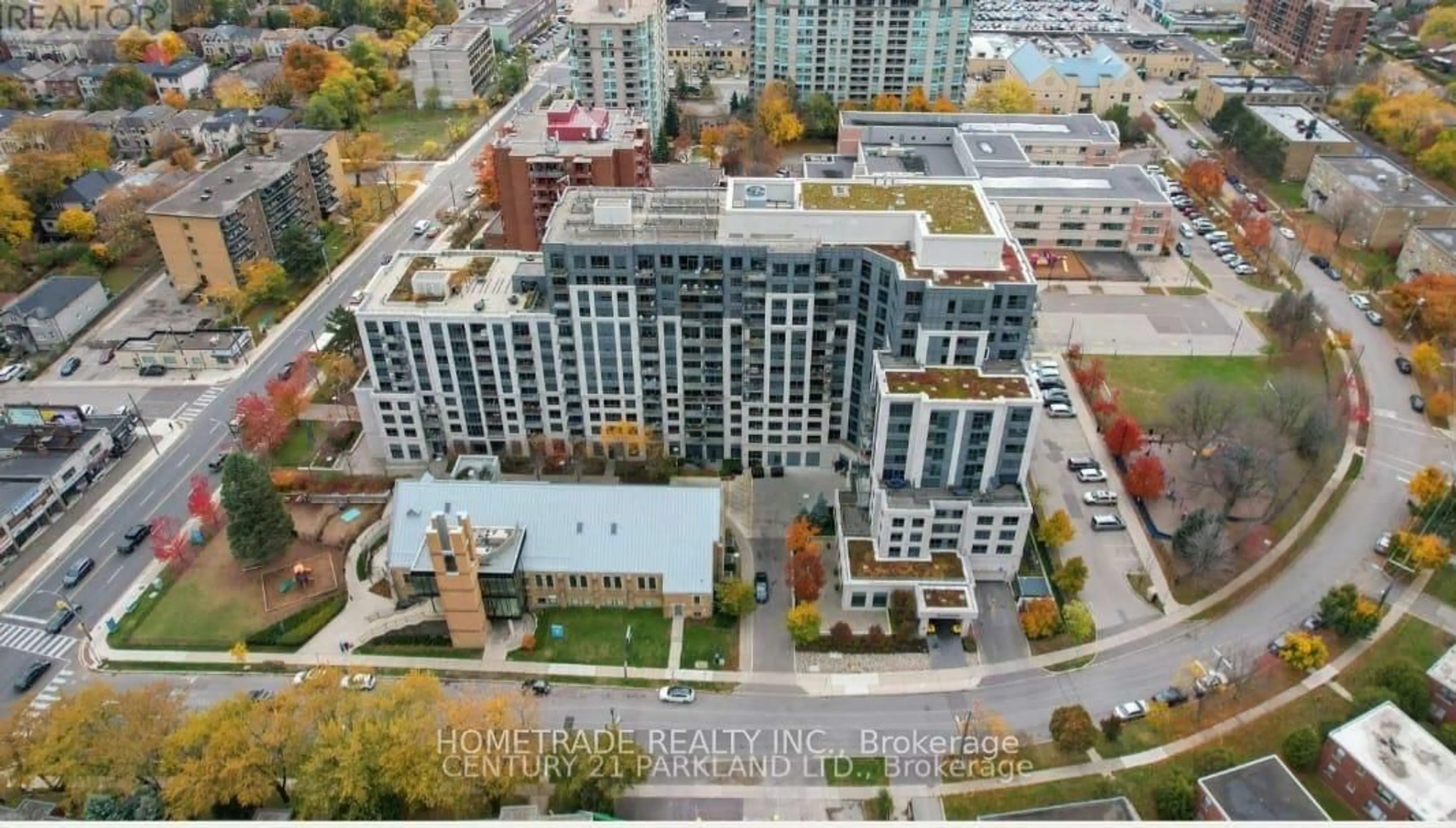 A pic from outside/outdoor area/front of a property/back of a property/a pic from drone, city buildings view from balcony for 35 Saranac Blvd #310, Toronto Ontario M6A 2G4