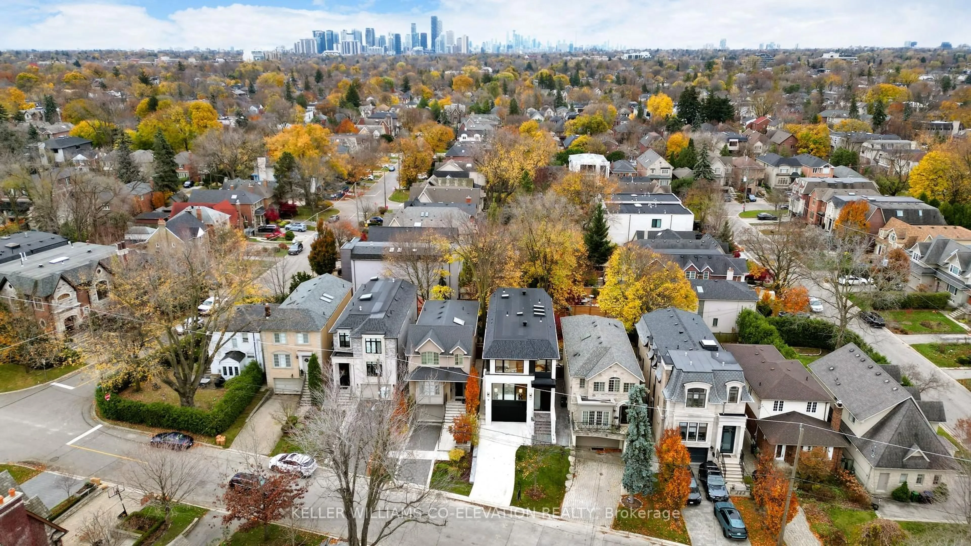 A pic from outside/outdoor area/front of a property/back of a property/a pic from drone, city buildings view from balcony for 127 Joicey Blvd, Toronto Ontario M5M 2T8