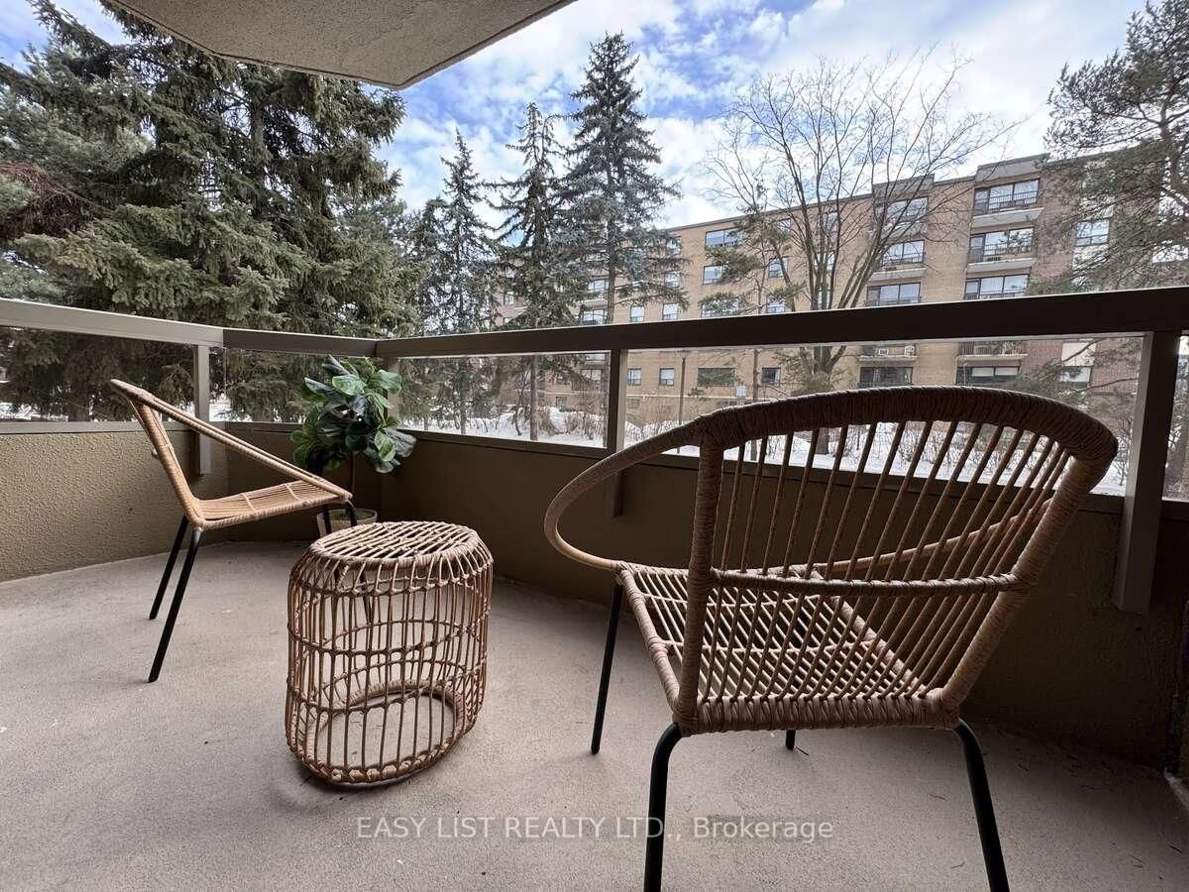 Balcony in the apartment, unknown for 1200 Don Mills Rd #213, Toronto Ontario M3B 3N8