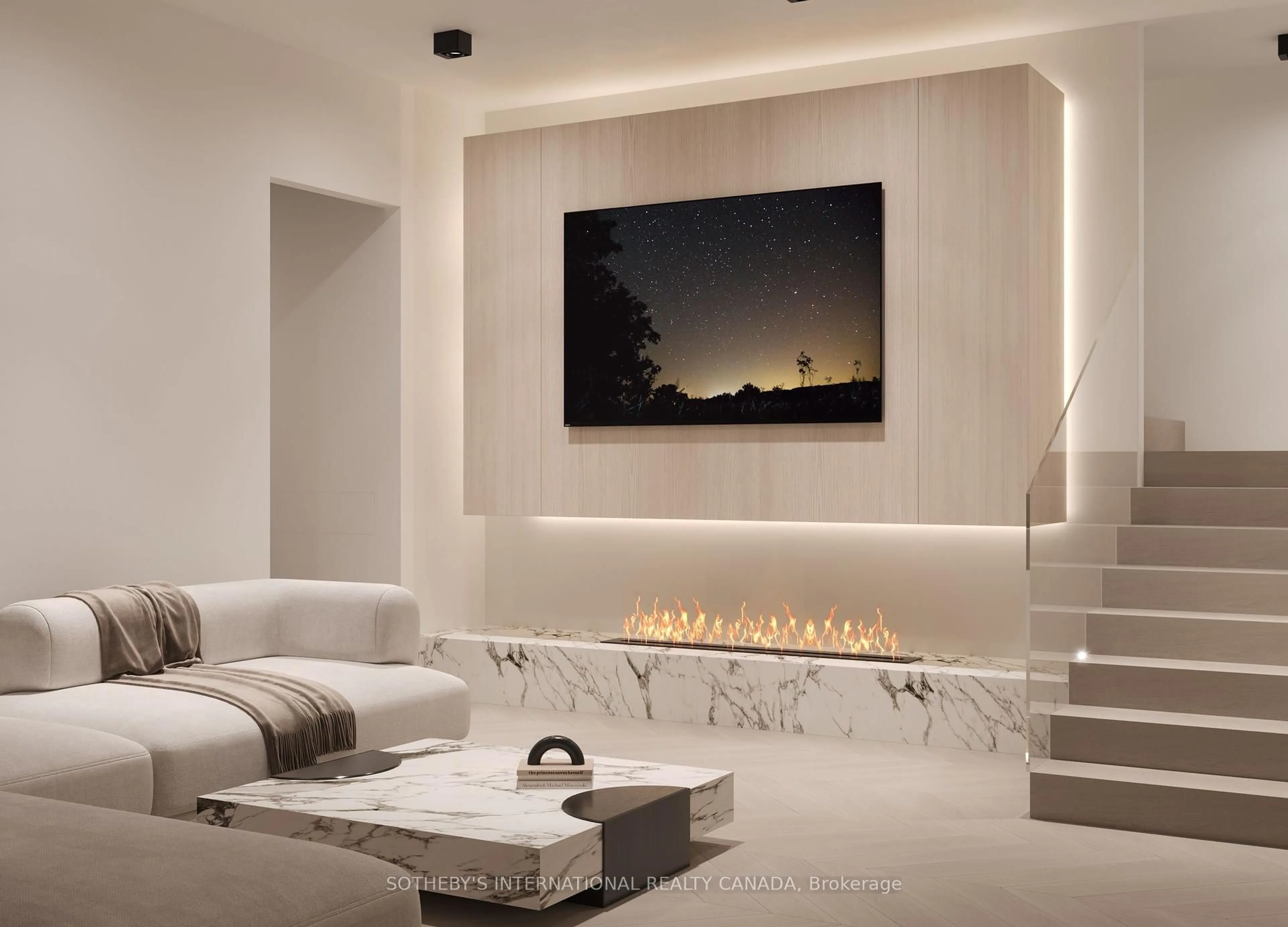 Home theater for 62 Charles St #Lower, Toronto Ontario M4Y 1T1