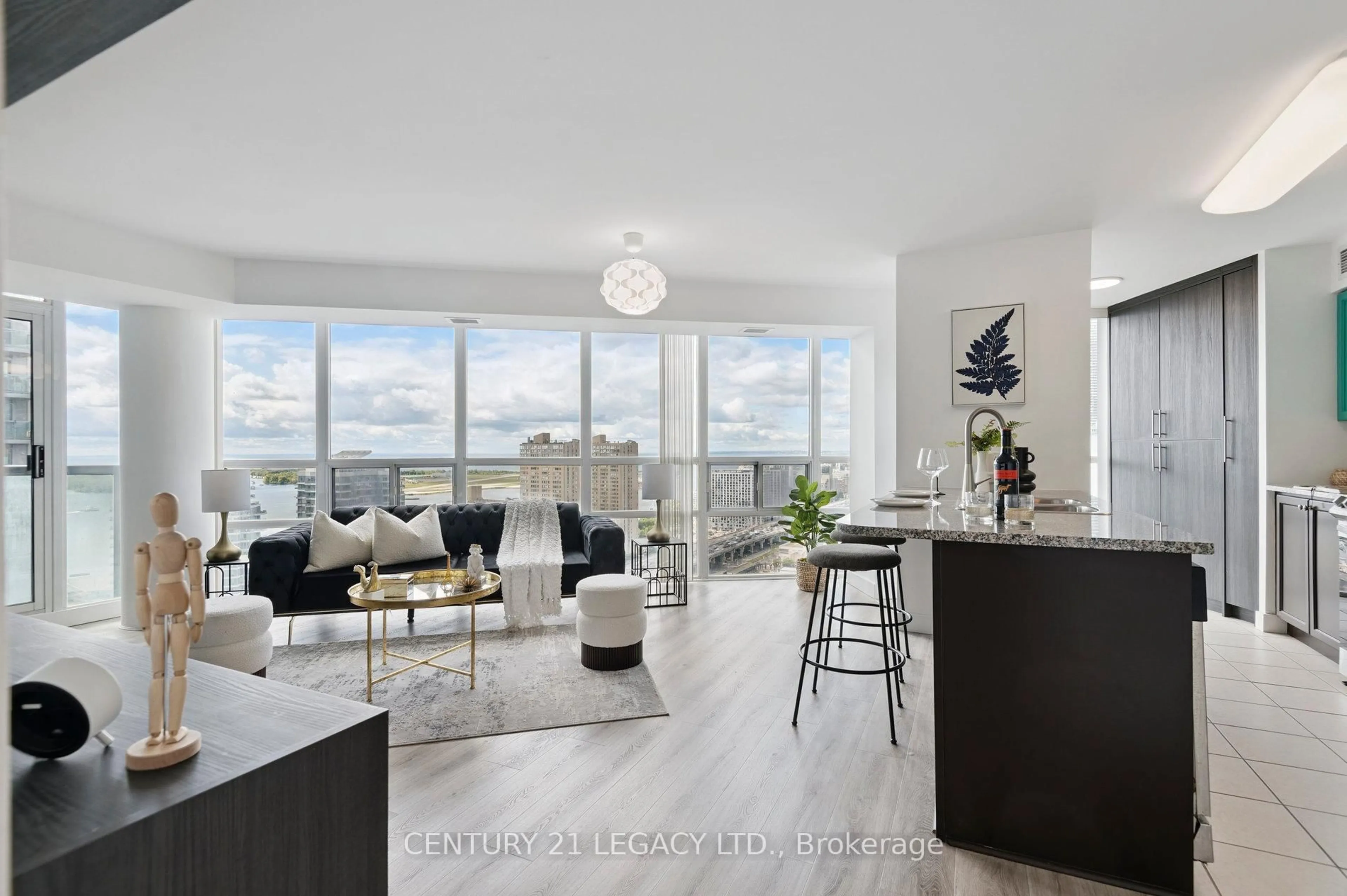 Living room with furniture, unknown for 30 Grand Trunk Cres #3311, Toronto Ontario M5J 3A4
