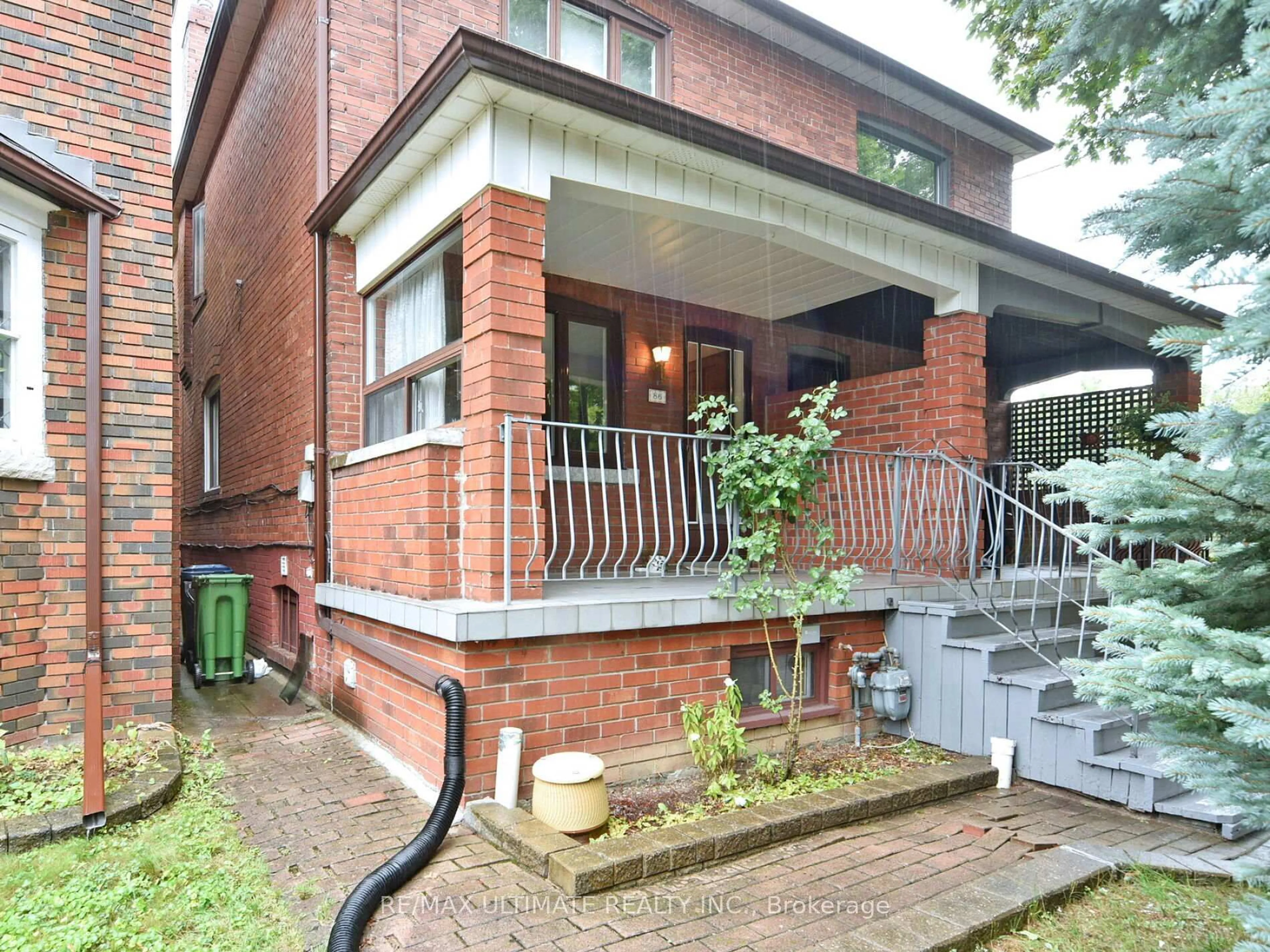 Home with brick exterior material, street for 86 CHERRYWOOD Ave, Toronto Ontario M6C 2X3