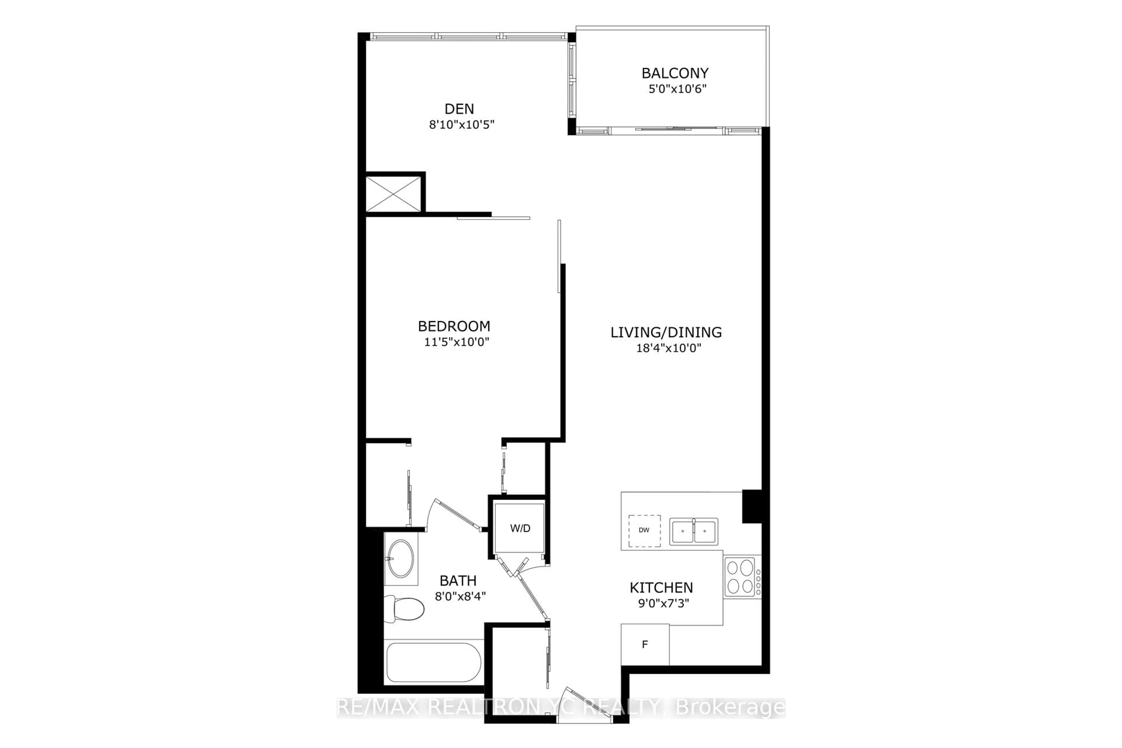 Floor plan for 2191 Yonge St #1103, Toronto Ontario M4S 2H8
