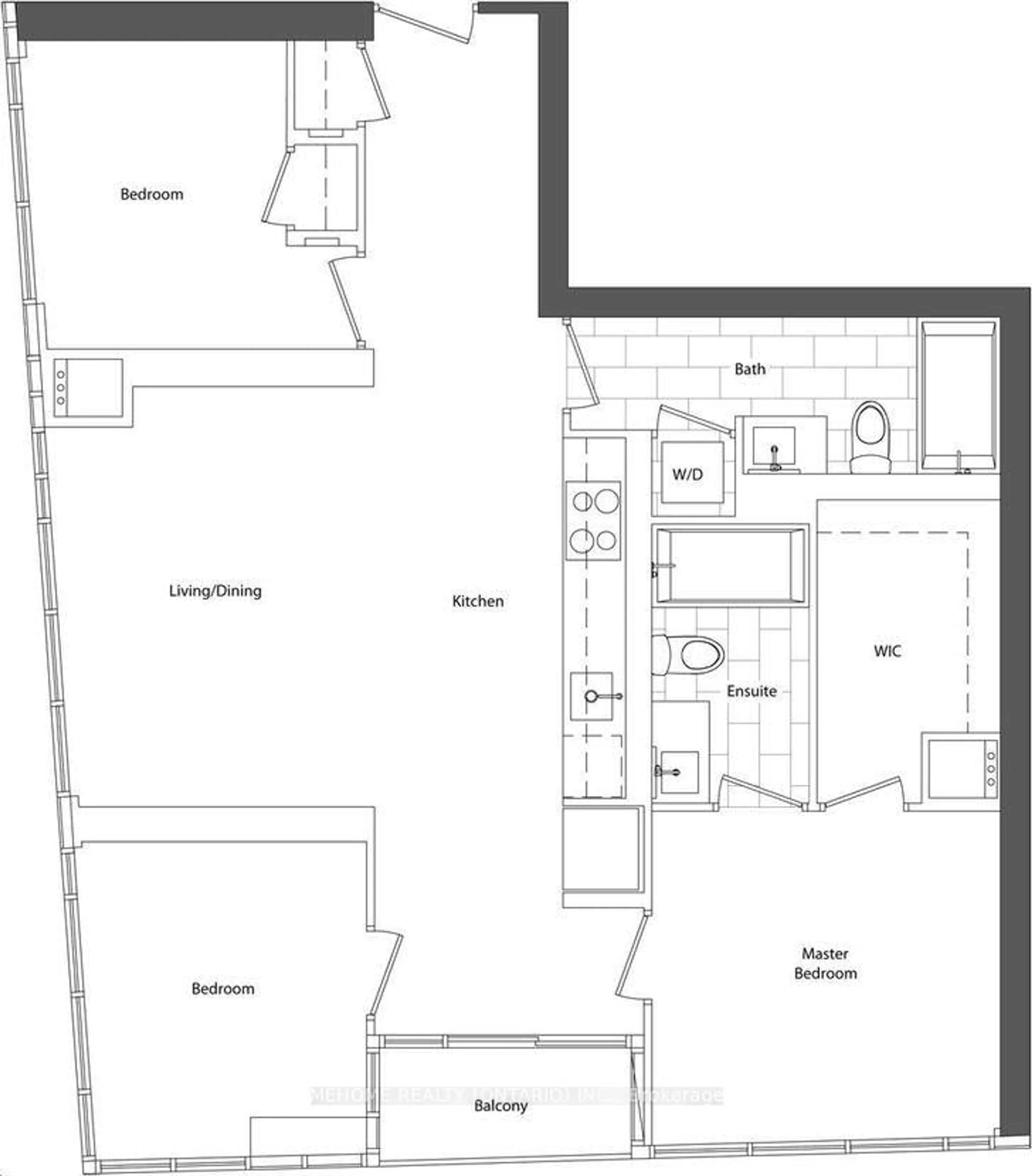 Floor plan for 85 Queens Wharf Rd #706, Toronto Ontario M5V 0J9
