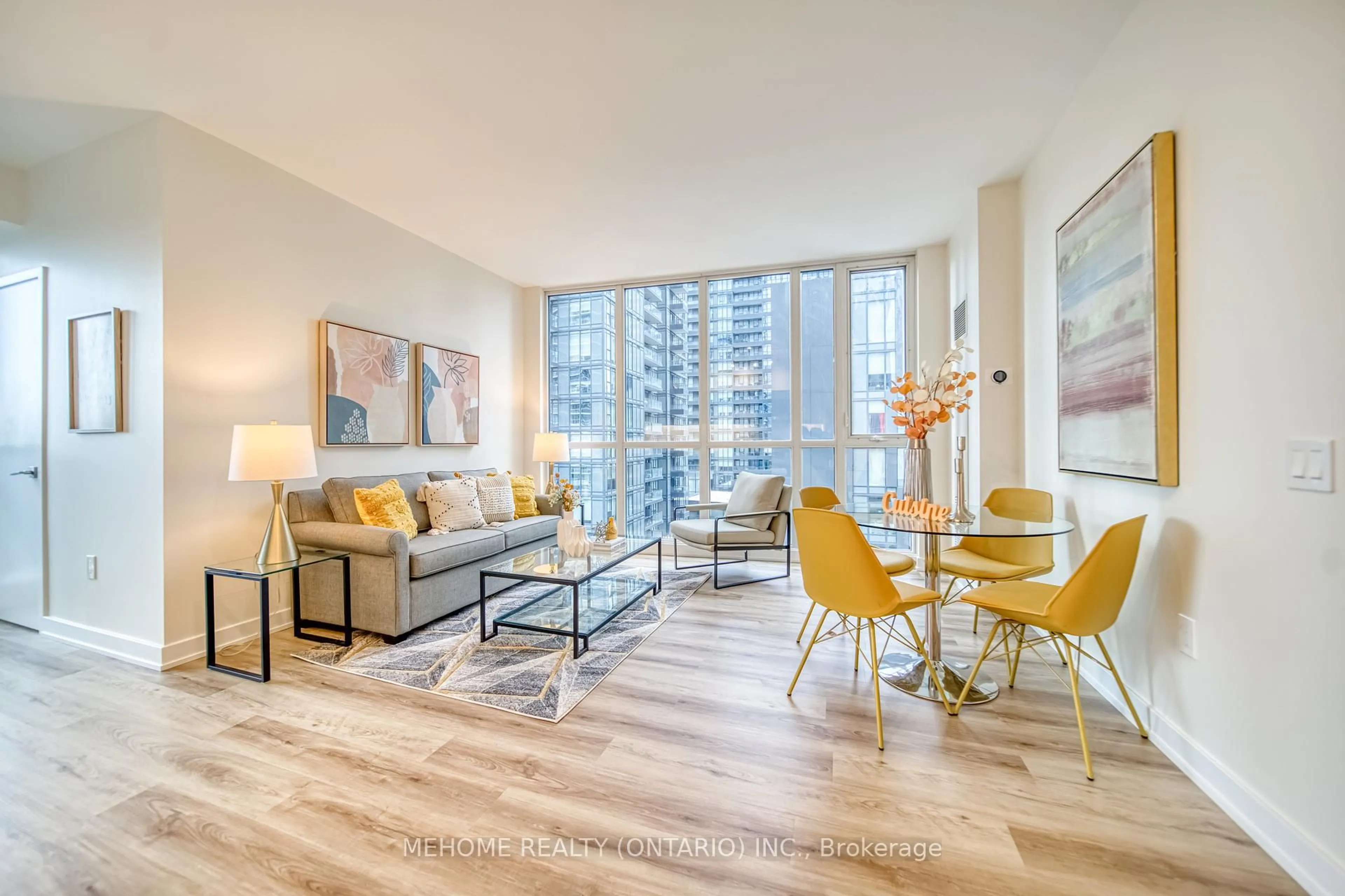 Living room with furniture, unknown for 85 Queens Wharf Rd #706, Toronto Ontario M5V 0J9