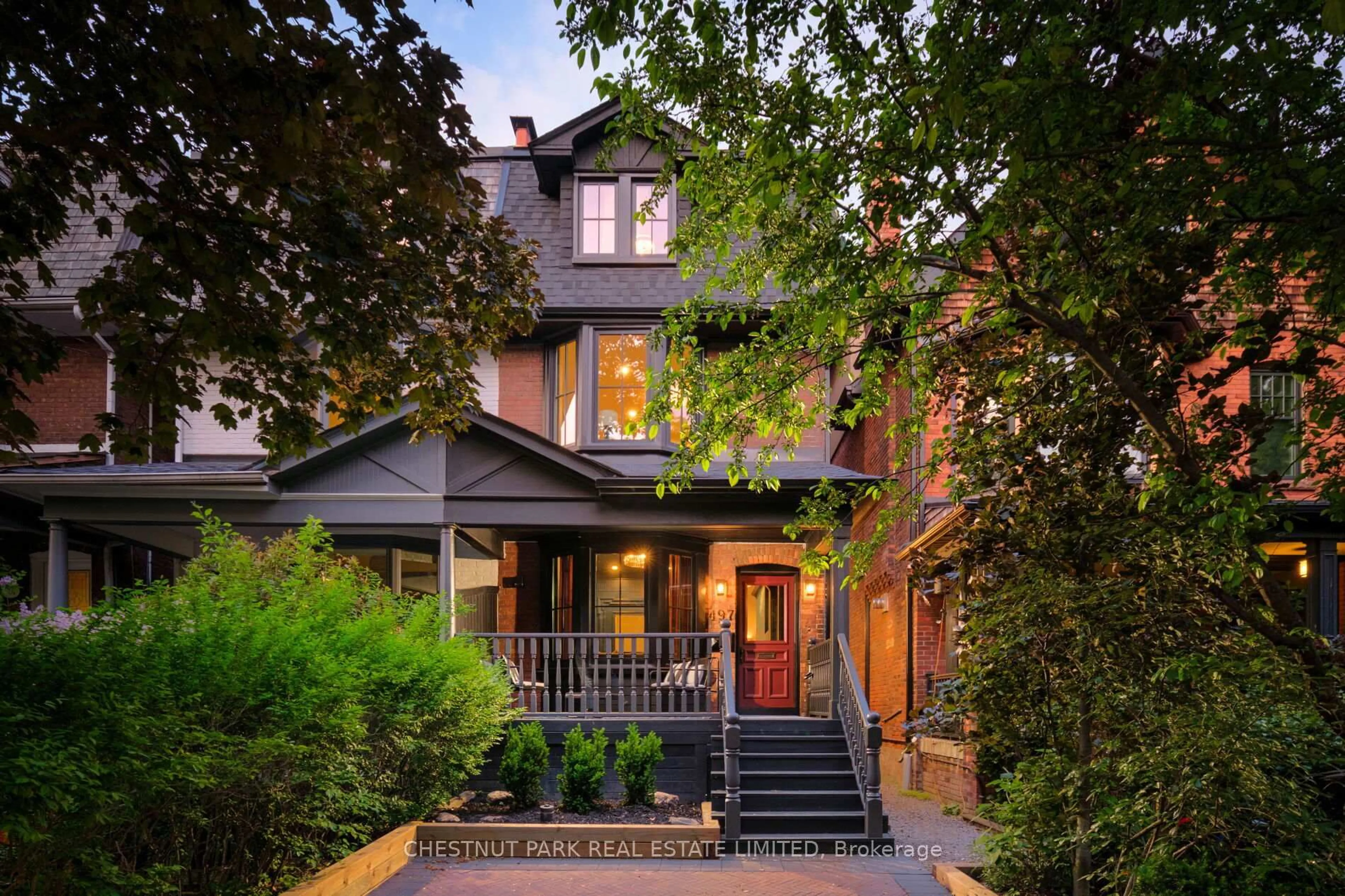 Home with brick exterior material, street for 497 Brunswick Ave, Toronto Ontario M5R 2Z6