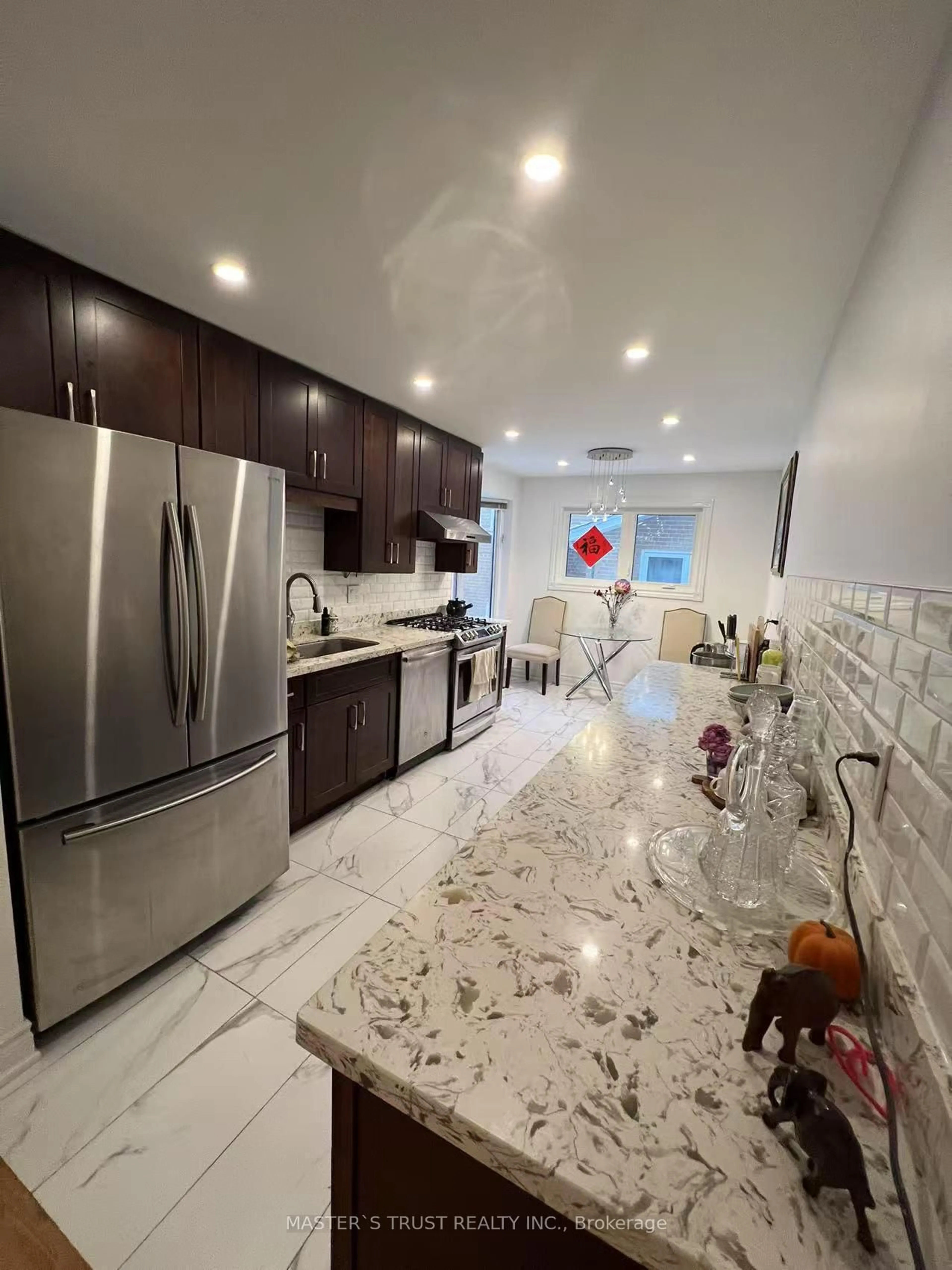 Contemporary kitchen, ceramic/tile floor for 31 Wyvern Rd, Toronto Ontario M2K 2K3