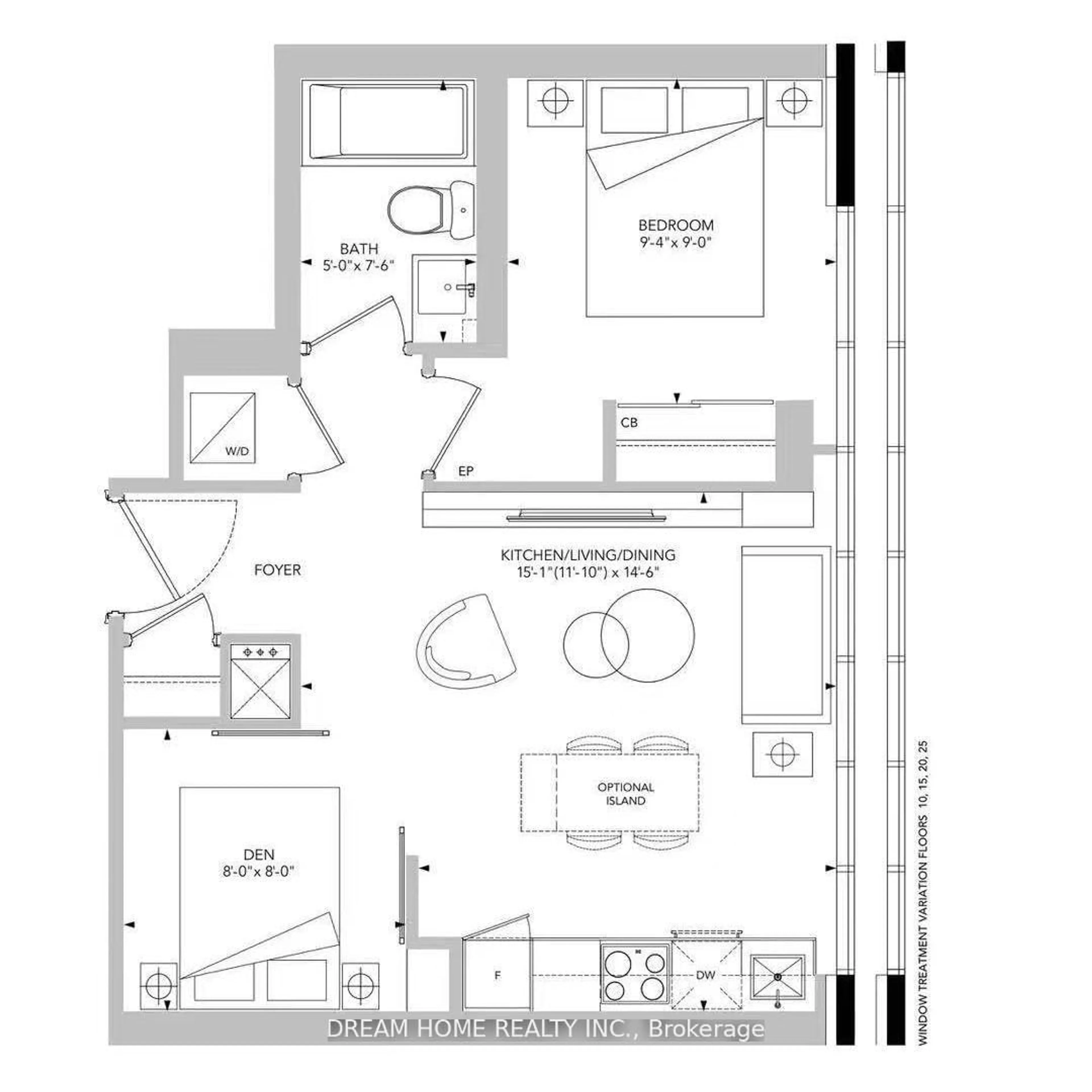 Floor plan for 203 College St #3007, Toronto Ontario M5T 0C8