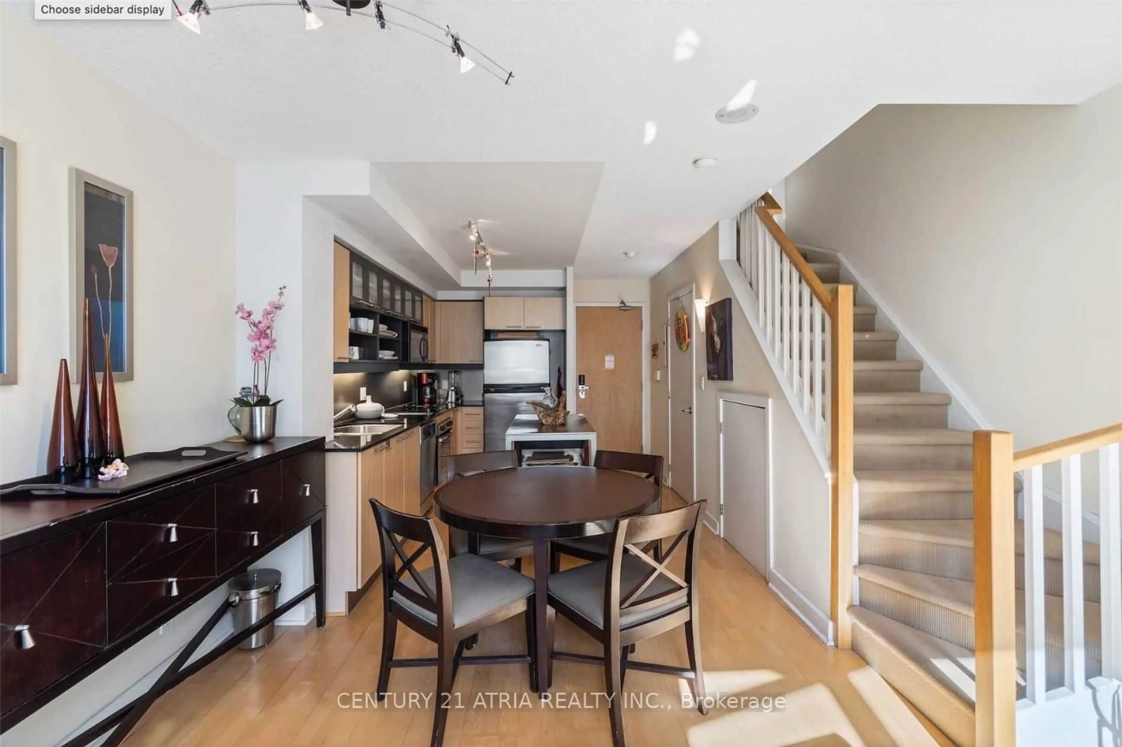 Open concept kitchen, wood/laminate floor for 36 Blue Jays Way #723, Toronto Ontario M5V 0L7