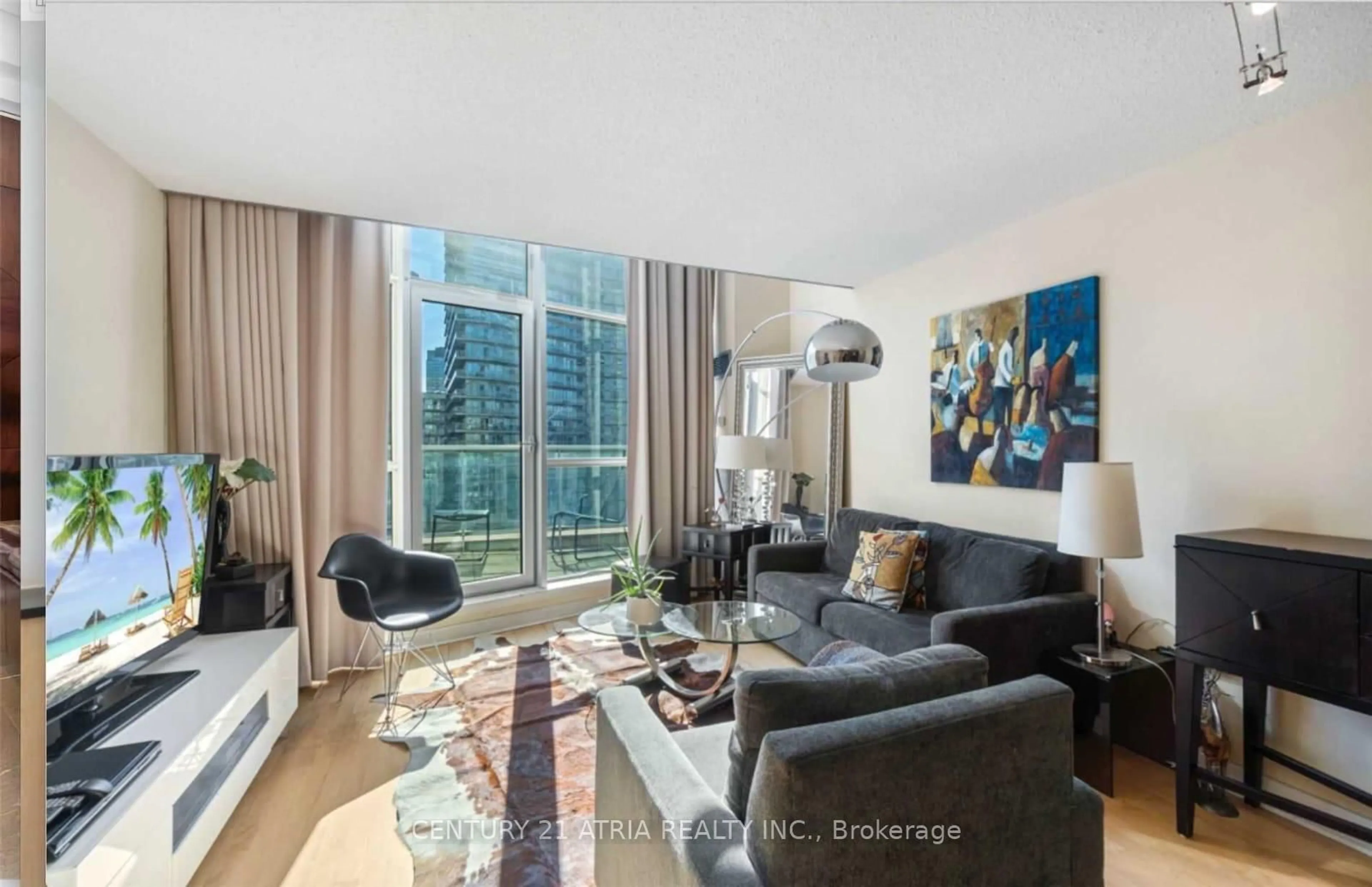 Living room with furniture, unknown for 36 Blue Jays Way #723, Toronto Ontario M5V 0L7