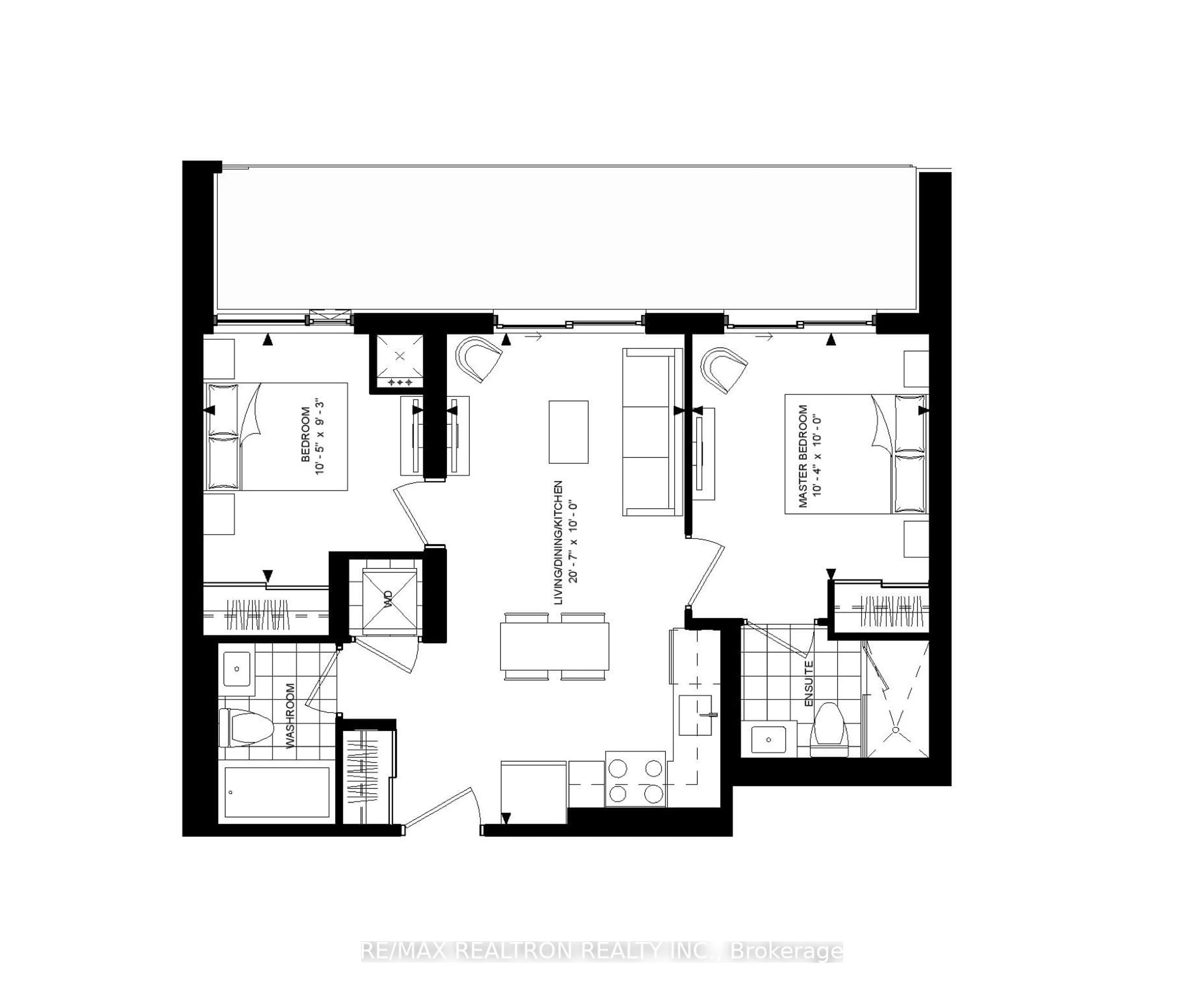 Floor plan for 50 Dunfield Ave #518, Toronto Ontario M4S 3A4