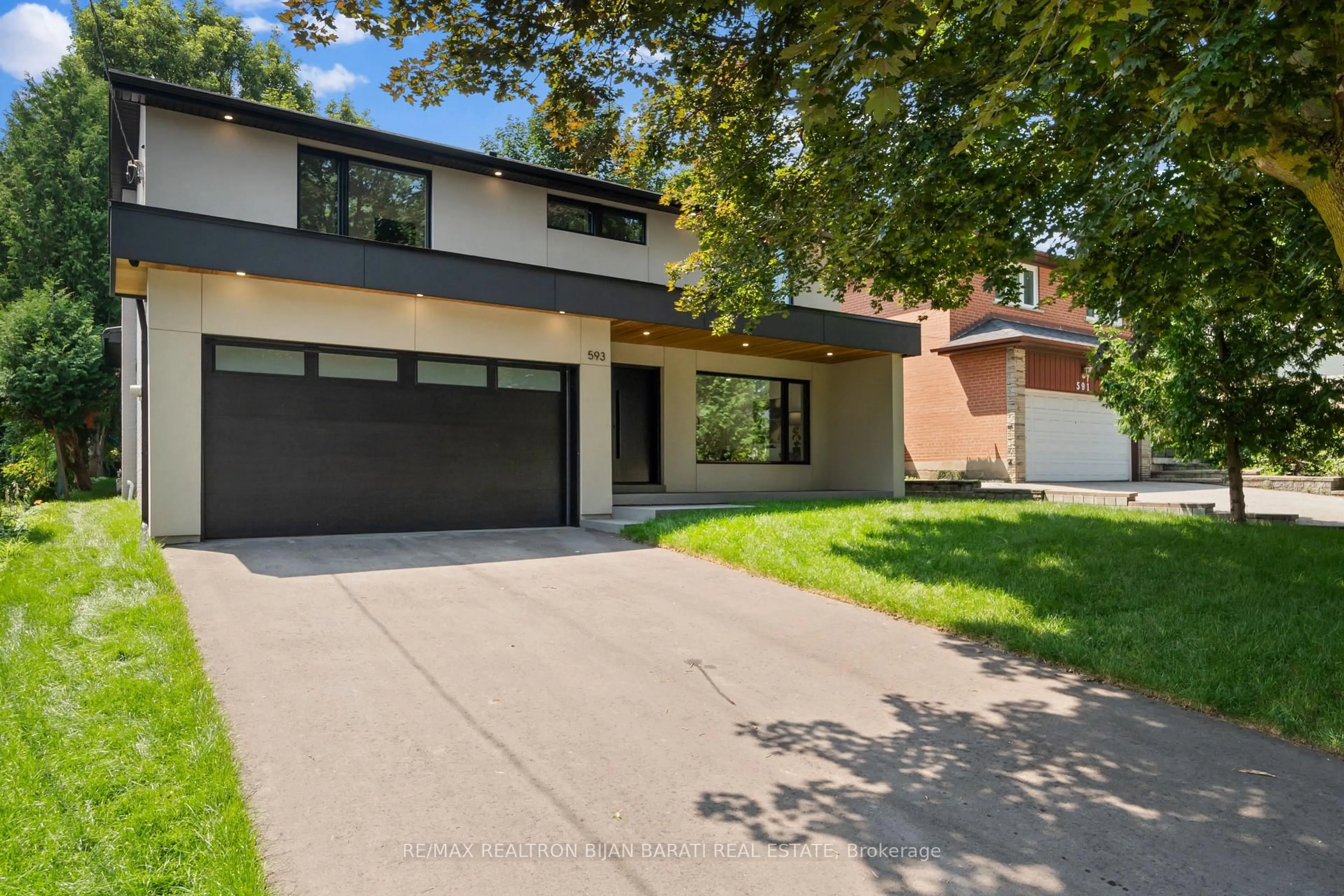 Home with brick exterior material, street for 593 Cummer Ave, Toronto Ontario M2K 2M5