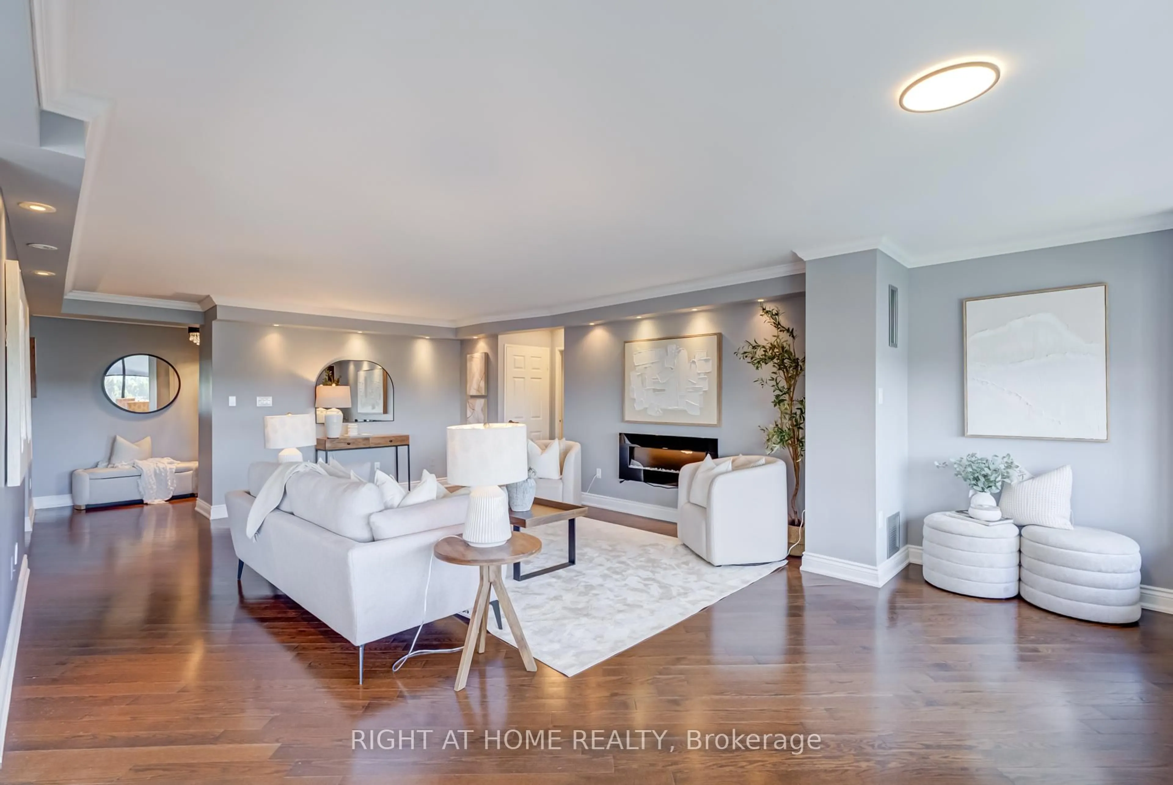 Living room with furniture, unknown for 65 Skymark Dr #707, Toronto Ontario M2H 3N9