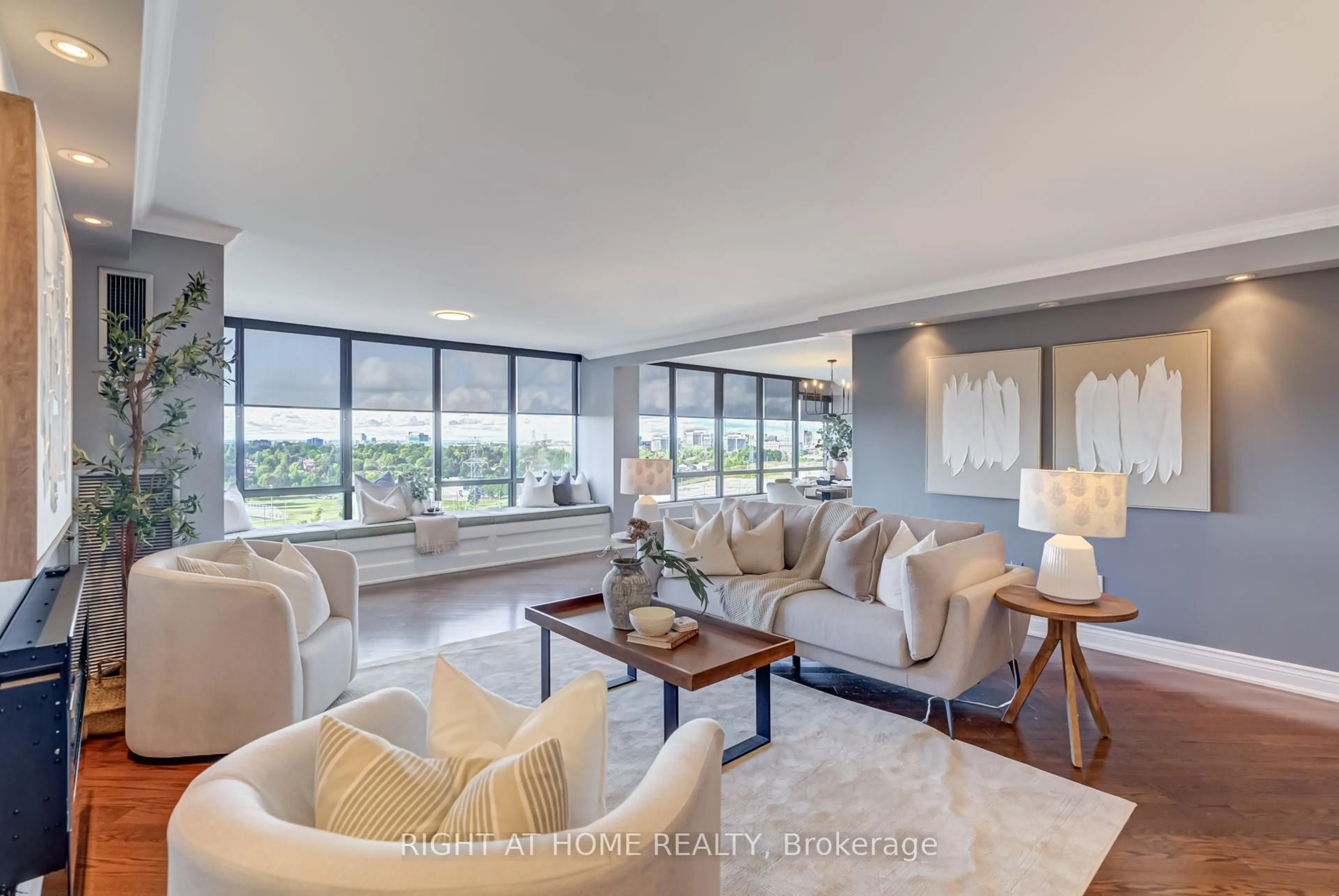Living room with furniture, unknown for 65 Skymark Dr #707, Toronto Ontario M2H 3N9