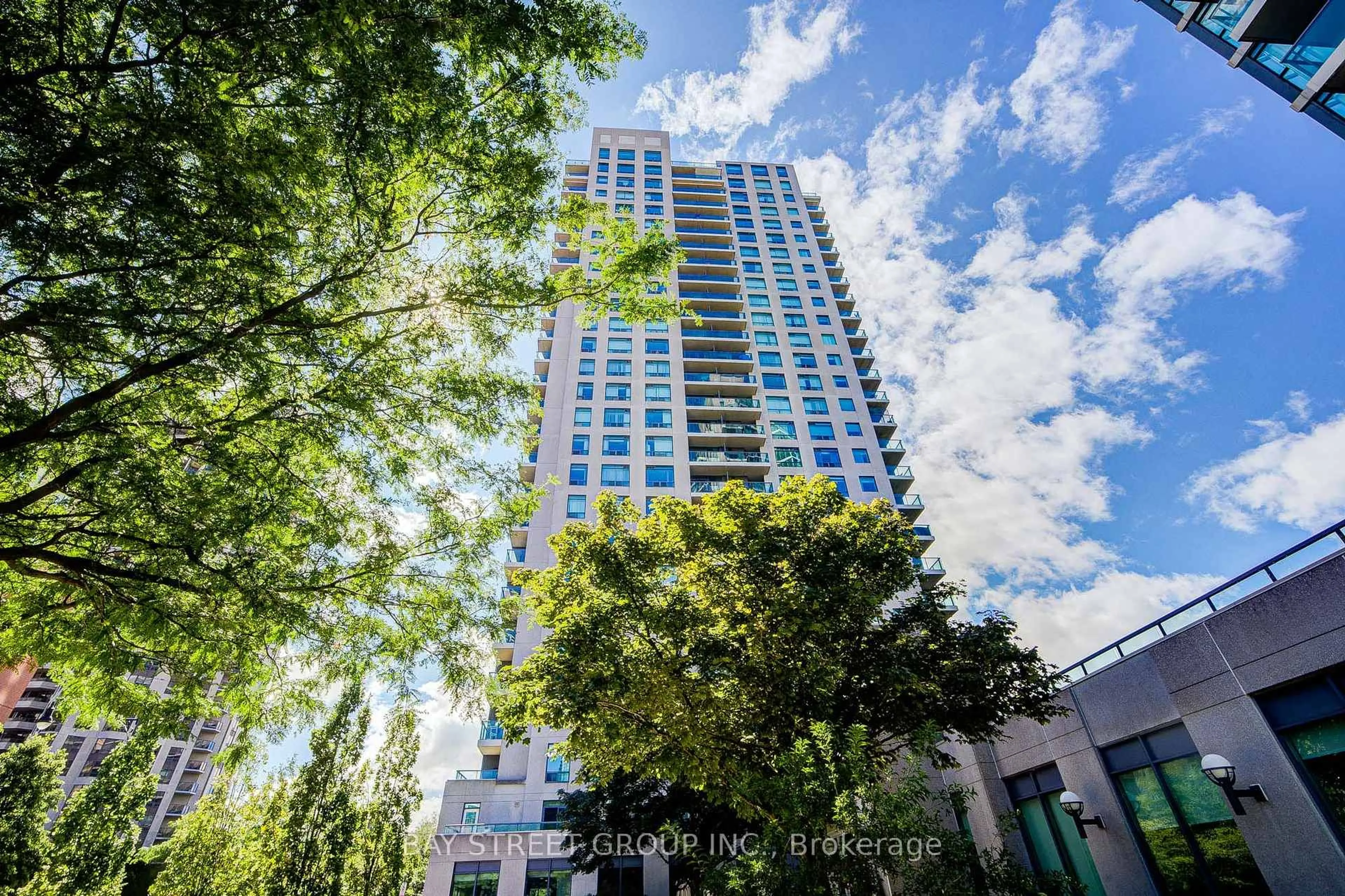 A pic from outside/outdoor area/front of a property/back of a property/a pic from drone, city buildings view from balcony for 30 Harrison Garden Blvd #1107, Toronto Ontario M2N 7A9