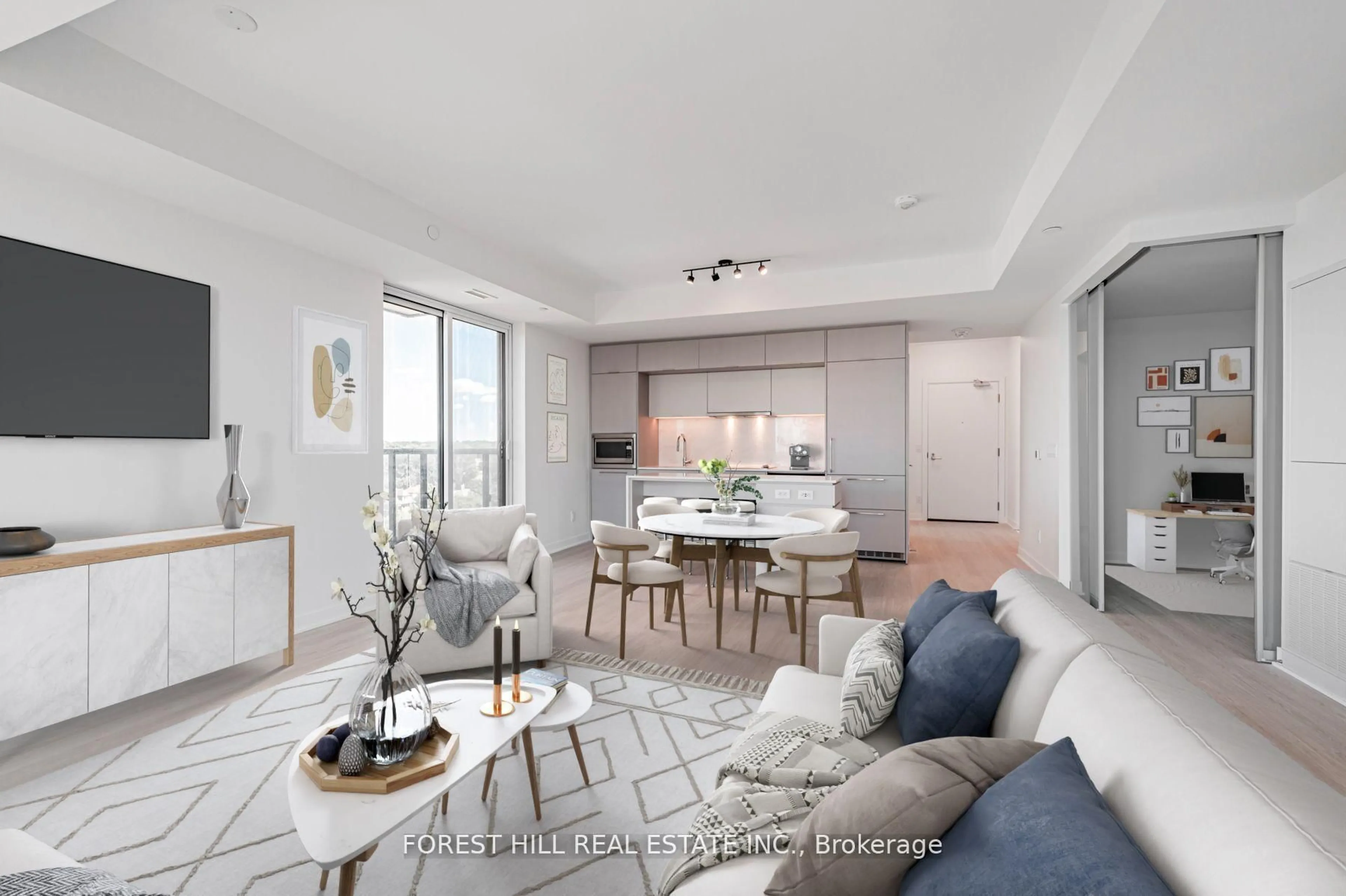 Living room with furniture, unknown for 185 Alberta Ave #1001, Toronto Ontario M6C 0A5