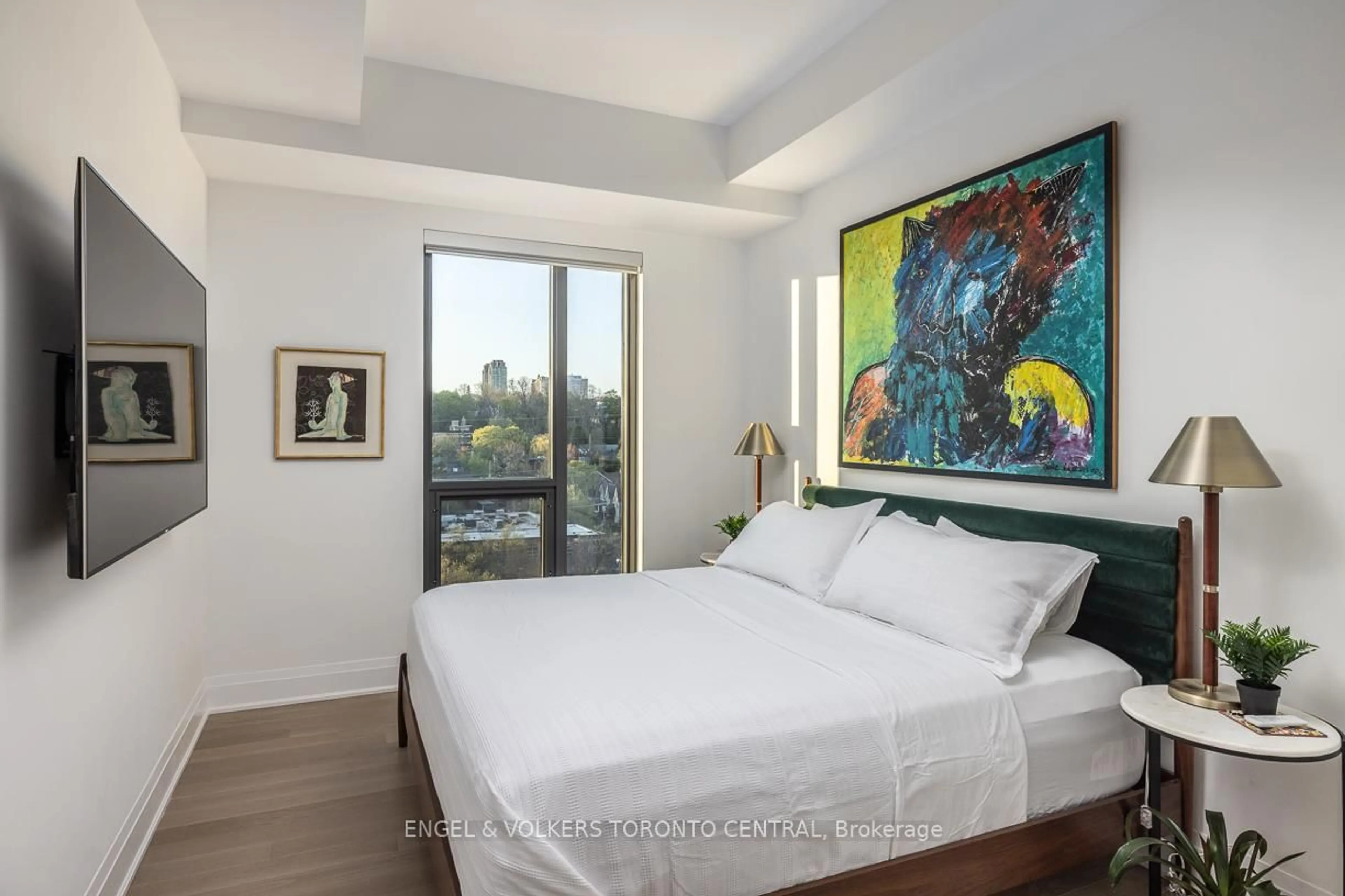 Bedroom with bed, unknown for 280 Howland Ave #GPH26, Toronto Ontario M5R 0C3