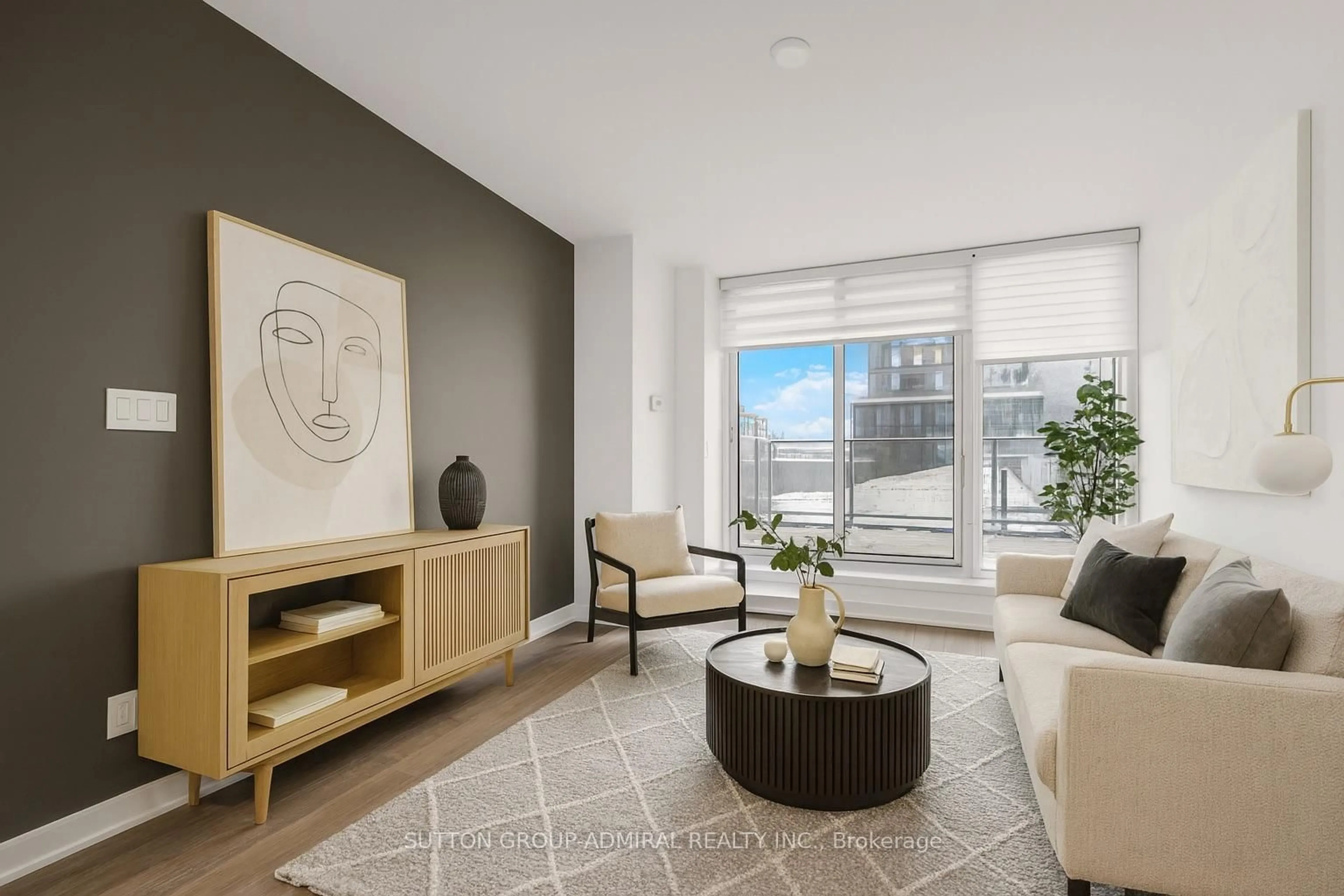 Living room with furniture, unknown for 120 Varna Dr #316, Toronto Ontario M6A 0B3