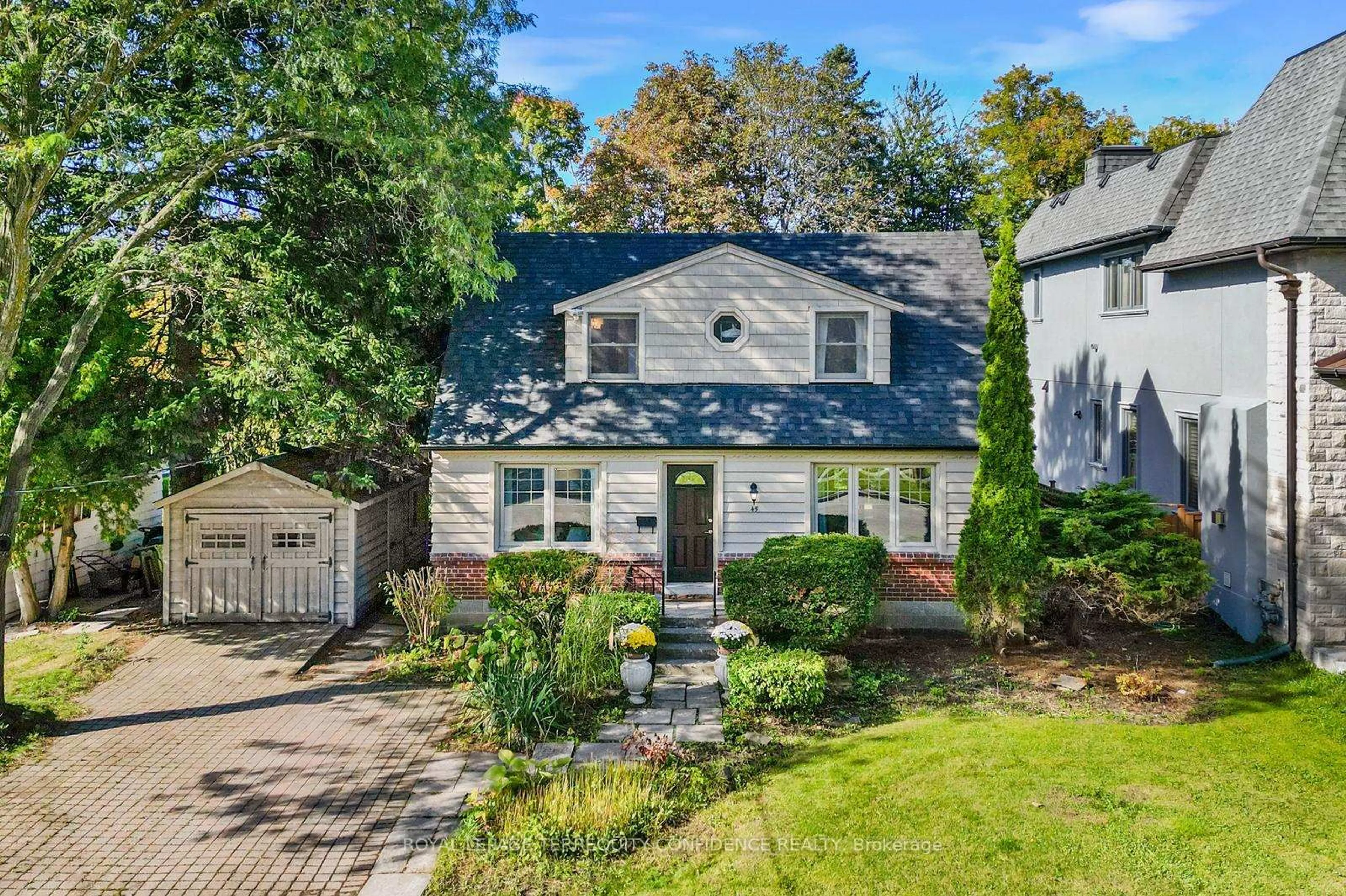 Home with brick exterior material, street for 45 Glenborough Park Cres, Toronto Ontario M2R 2G4