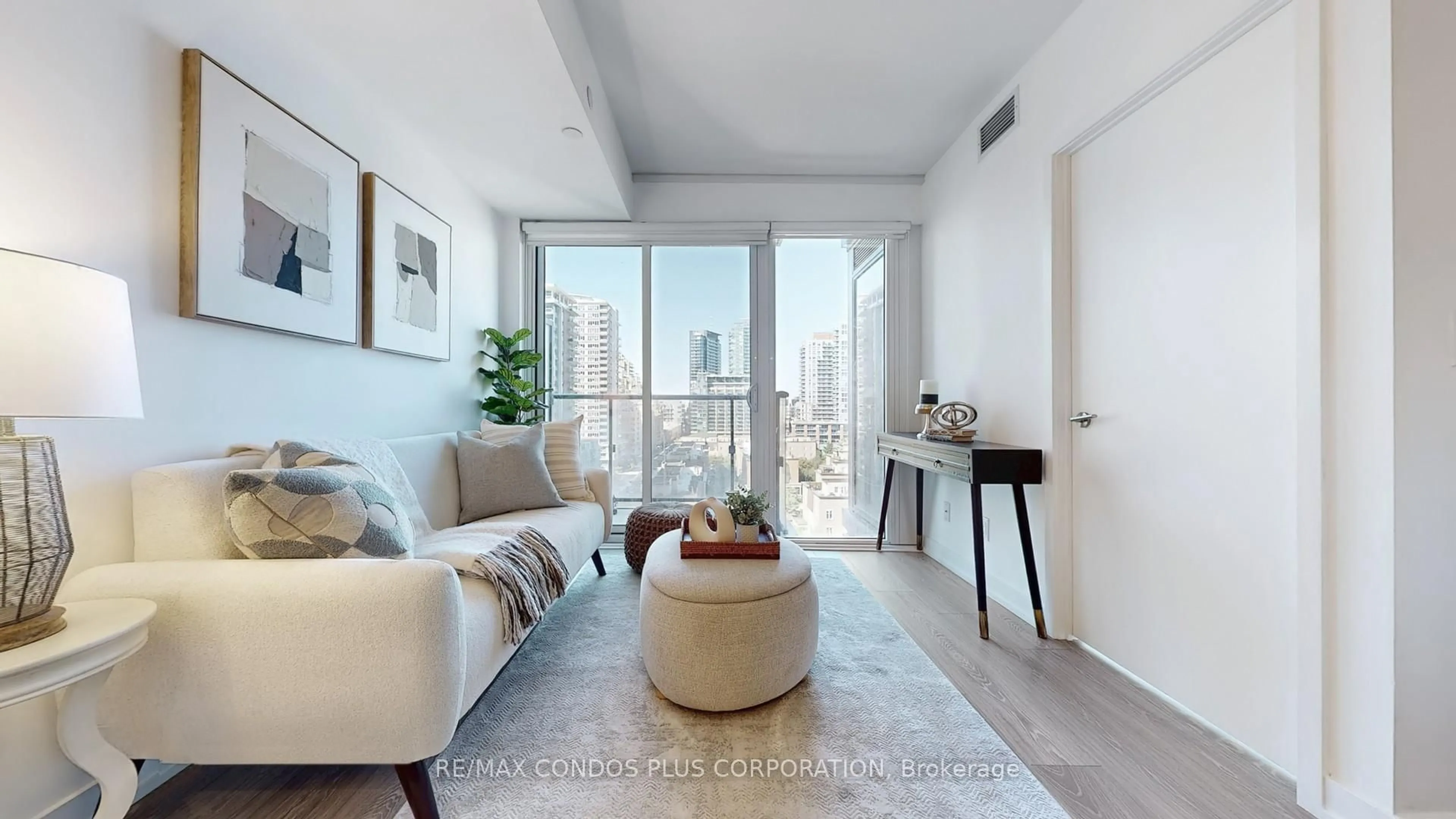 Living room with furniture, unknown for 19 Western Battery Rd #909, Toronto Ontario M6K 0E3
