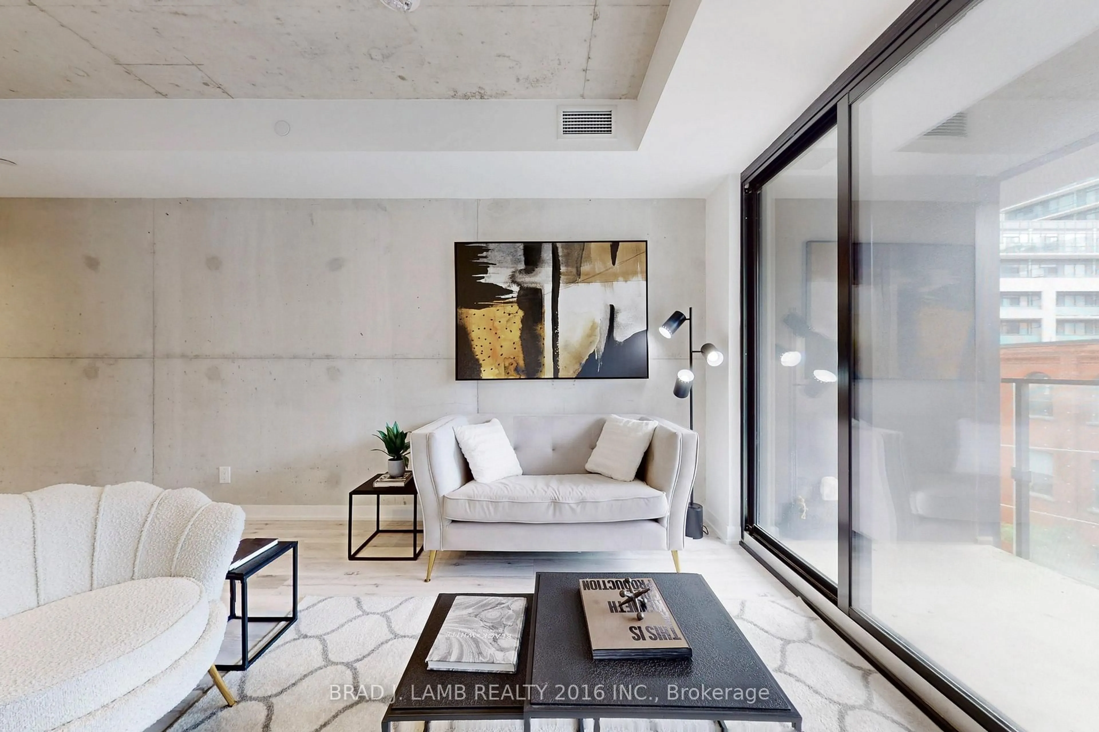 Living room with furniture, unknown for 55 Ontario St #419, Toronto Ontario M5A 0T8