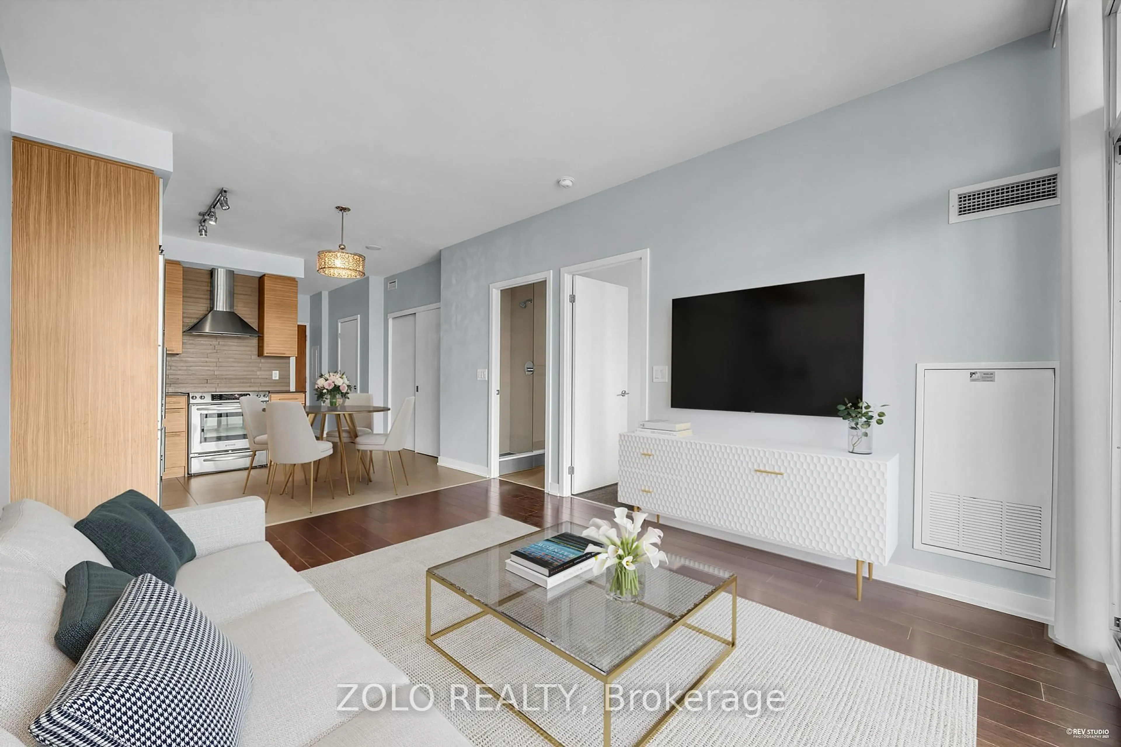 Living room with furniture, unknown for 1 Market St #2412, Toronto Ontario M5E 0A2