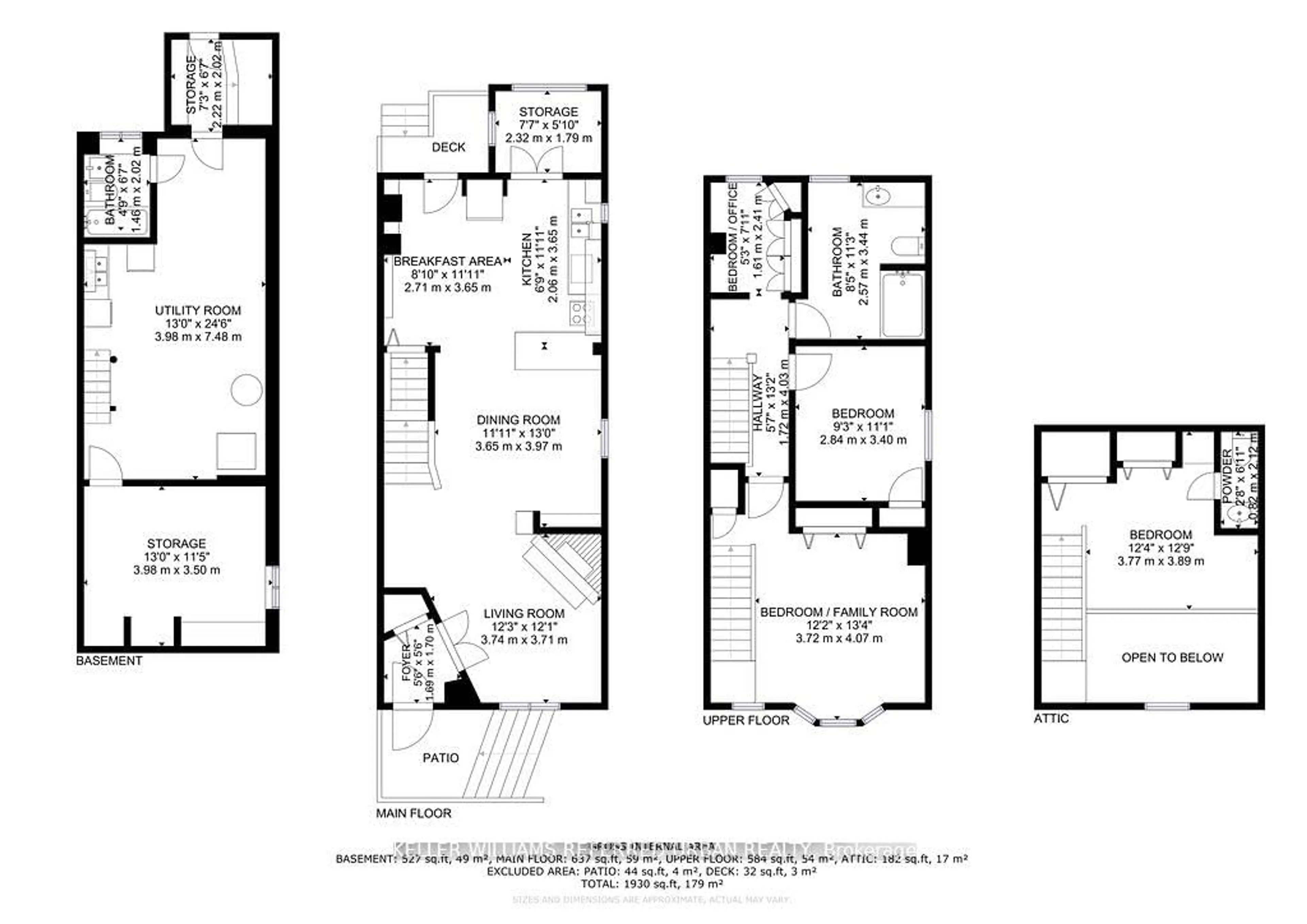 Floor plan for 123 Gore Vale Ave, Toronto Ontario M6J 2R5