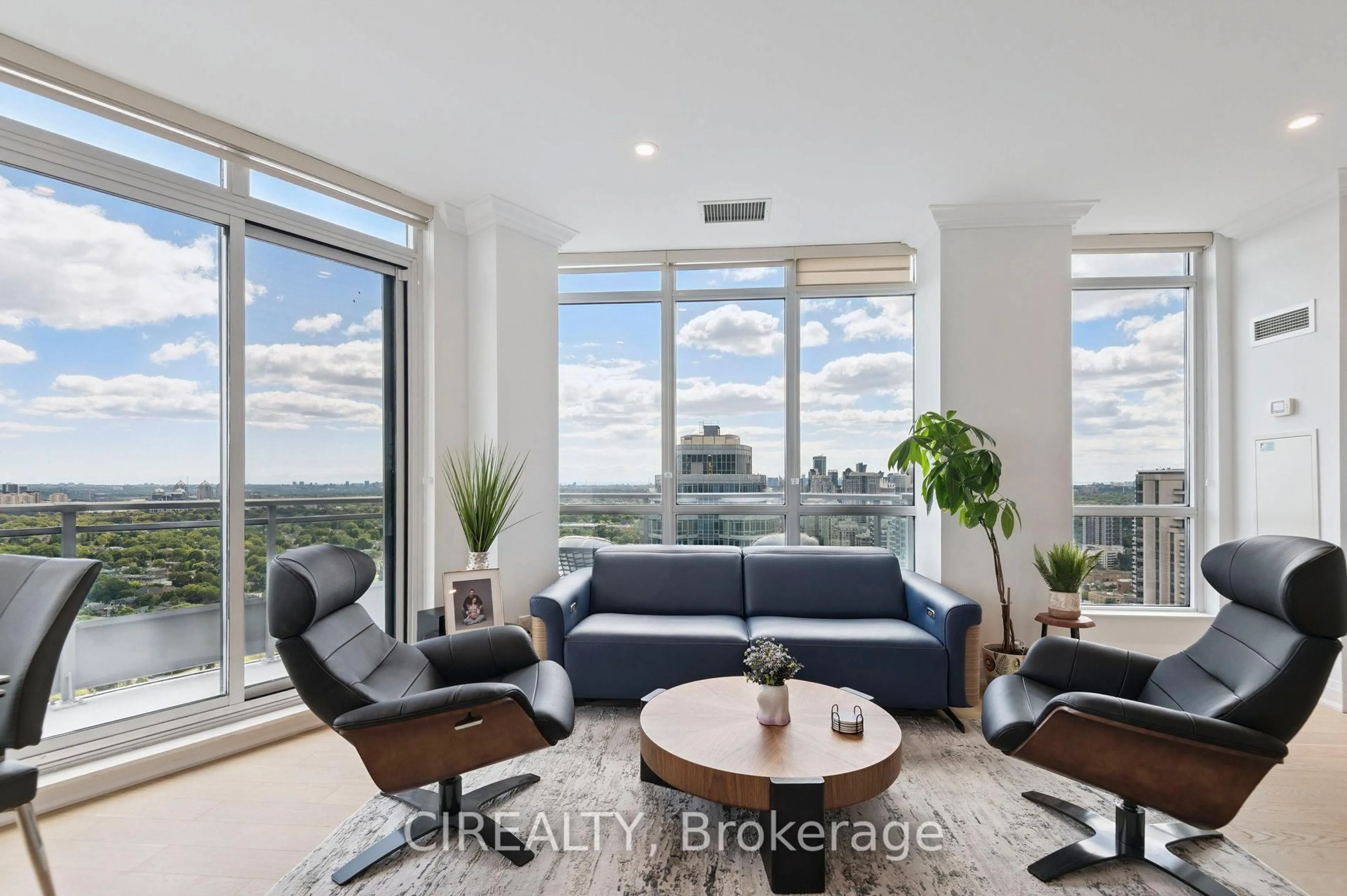 Living room with furniture, unknown for 18 Holmes Ave #UPH02, Toronto Ontario M2N 0E1